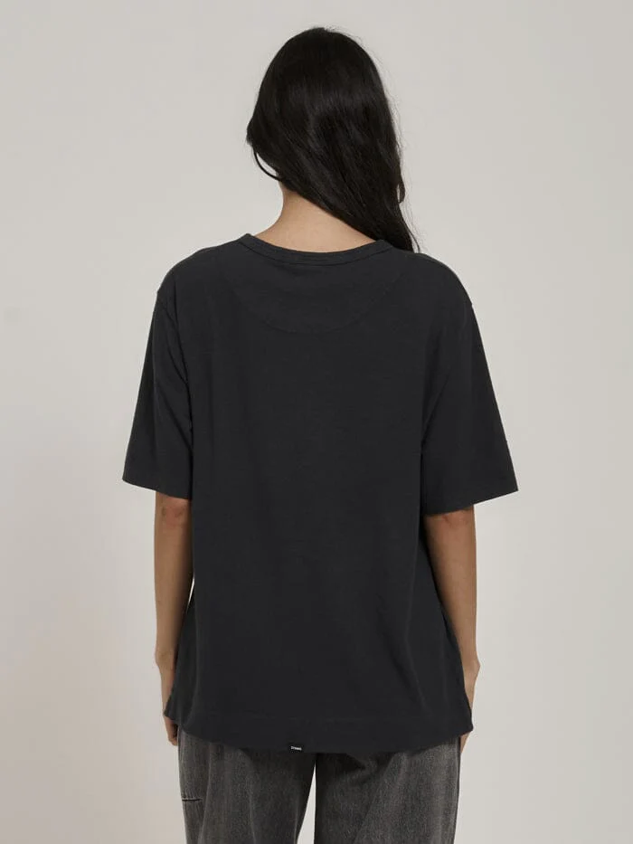 Hemp Lightweight Box Fit Tee - Petrol - Image 2
