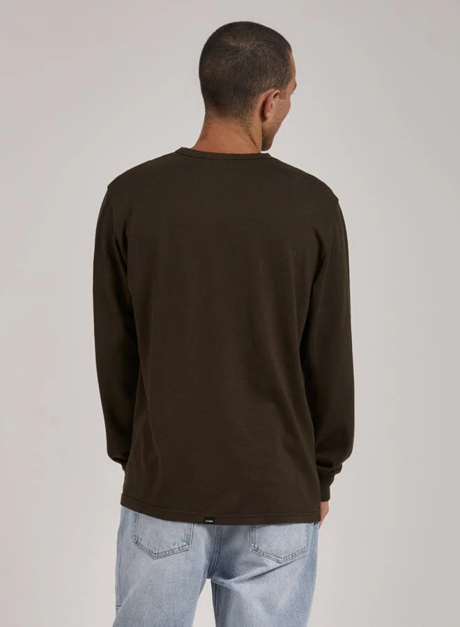 Hemp Thrills Embro Merch Fit Long Sleeve Tee - Tarmac - Image 2