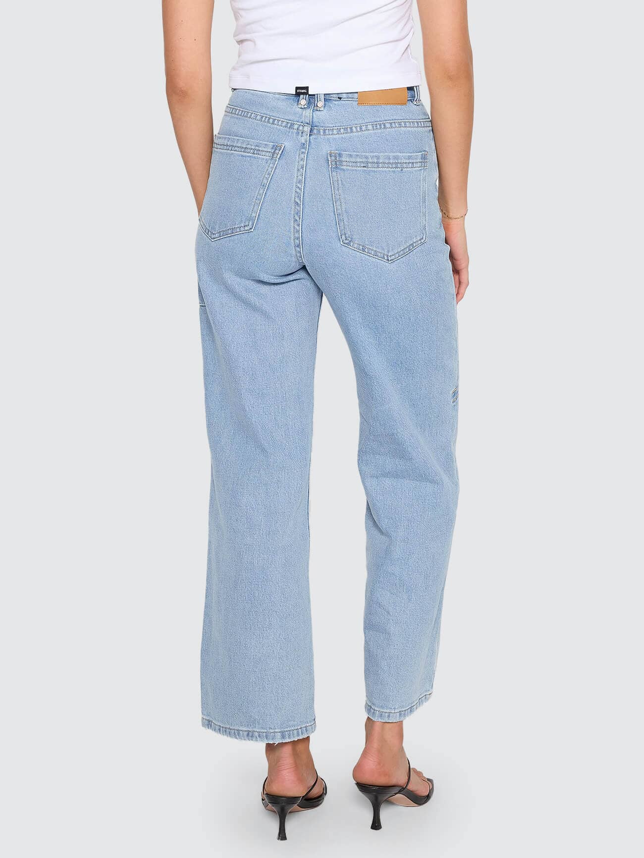 Holly High Rise Stretch Wide Jean - Ageless Blue - Image 4