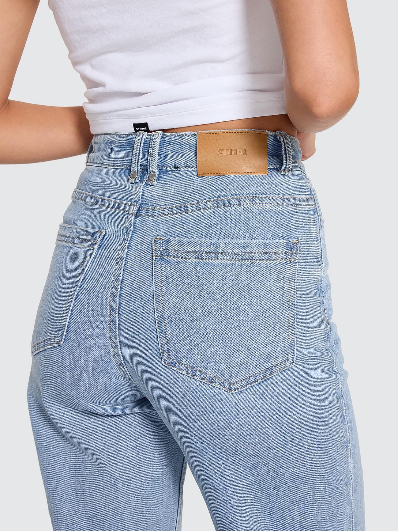 Holly High Rise Stretch Wide Jean - Ageless Blue - Image 8