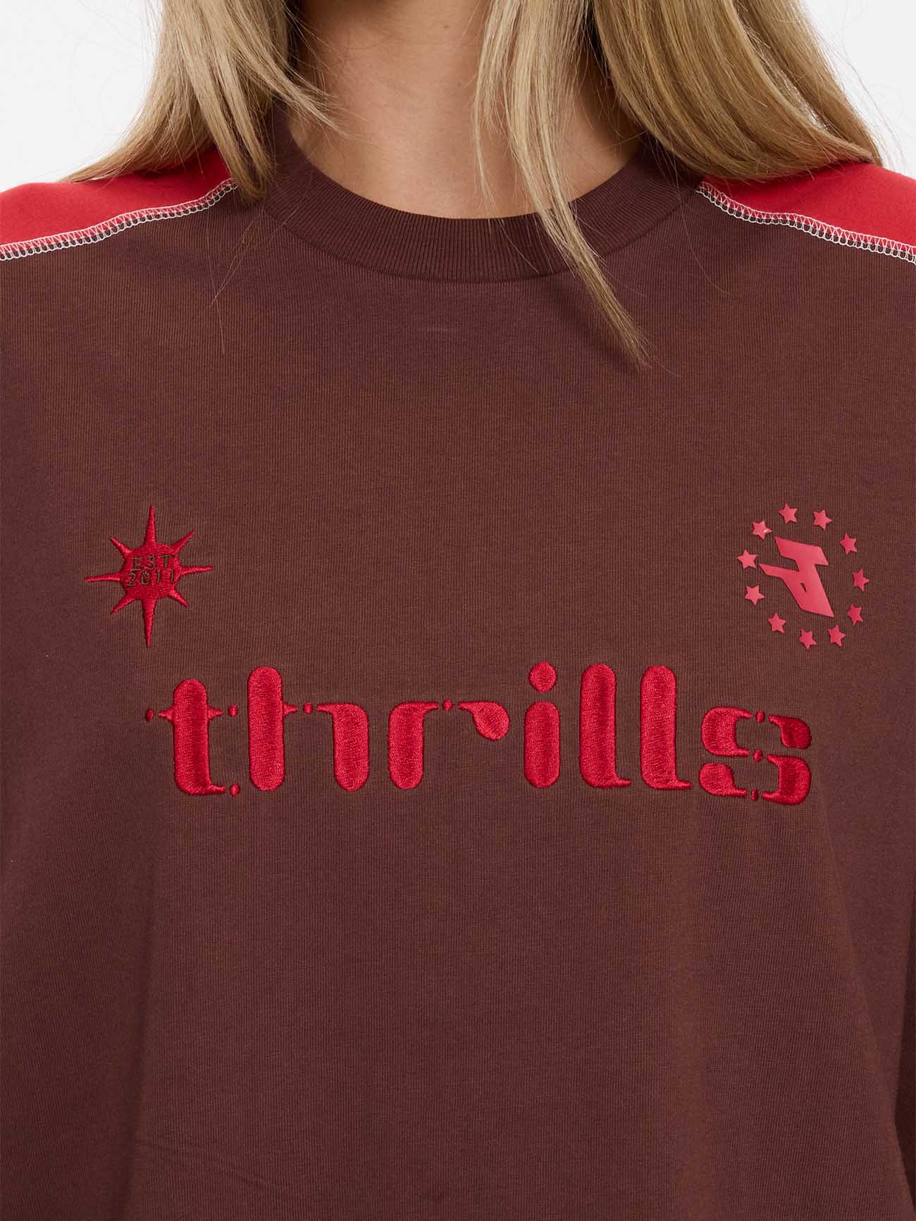 Hot Shot Panelled Oversized Tee - Acorn - Image 6