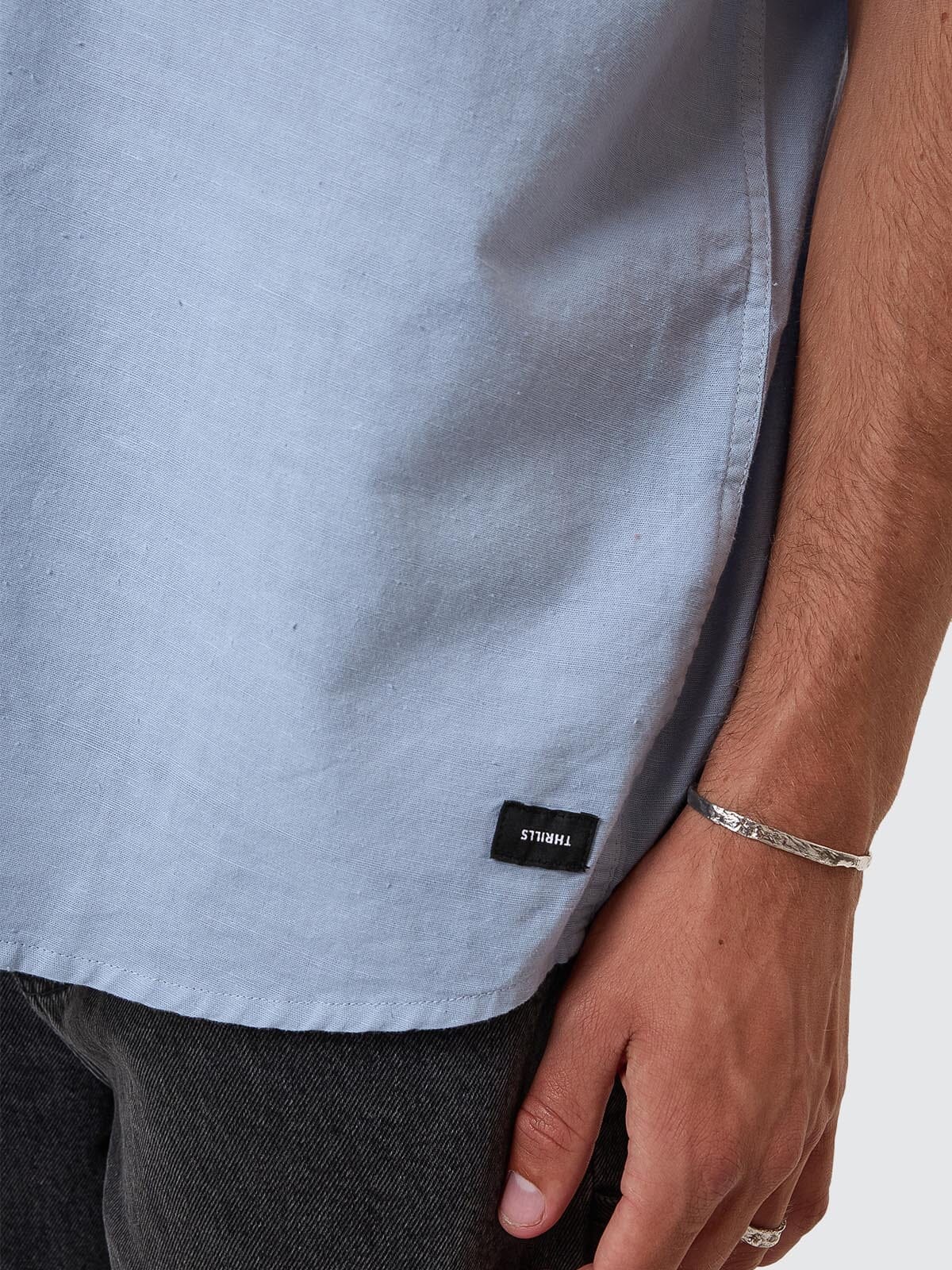 Infinite Dopamine Short Sleeve Shirt - Blue Fog - Image 4