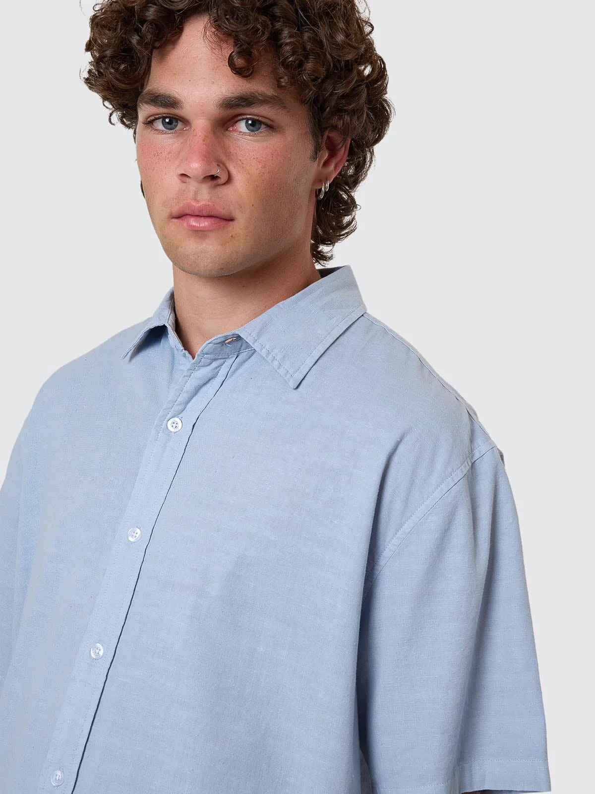 Infinite Dopamine Short Sleeve Shirt - Blue Fog - Image 5