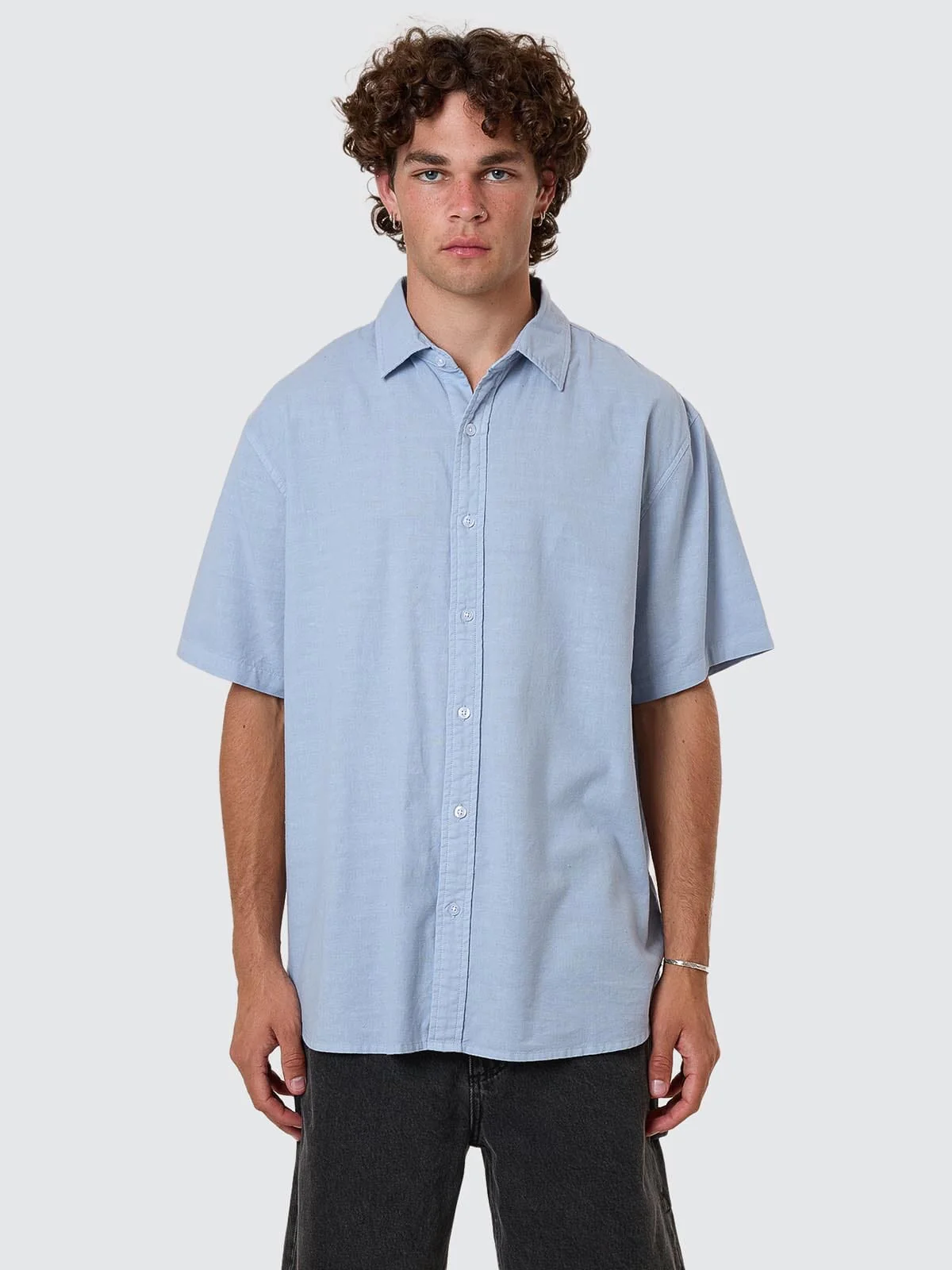 Infinite Dopamine Short Sleeve Shirt - Blue Fog - Image 7