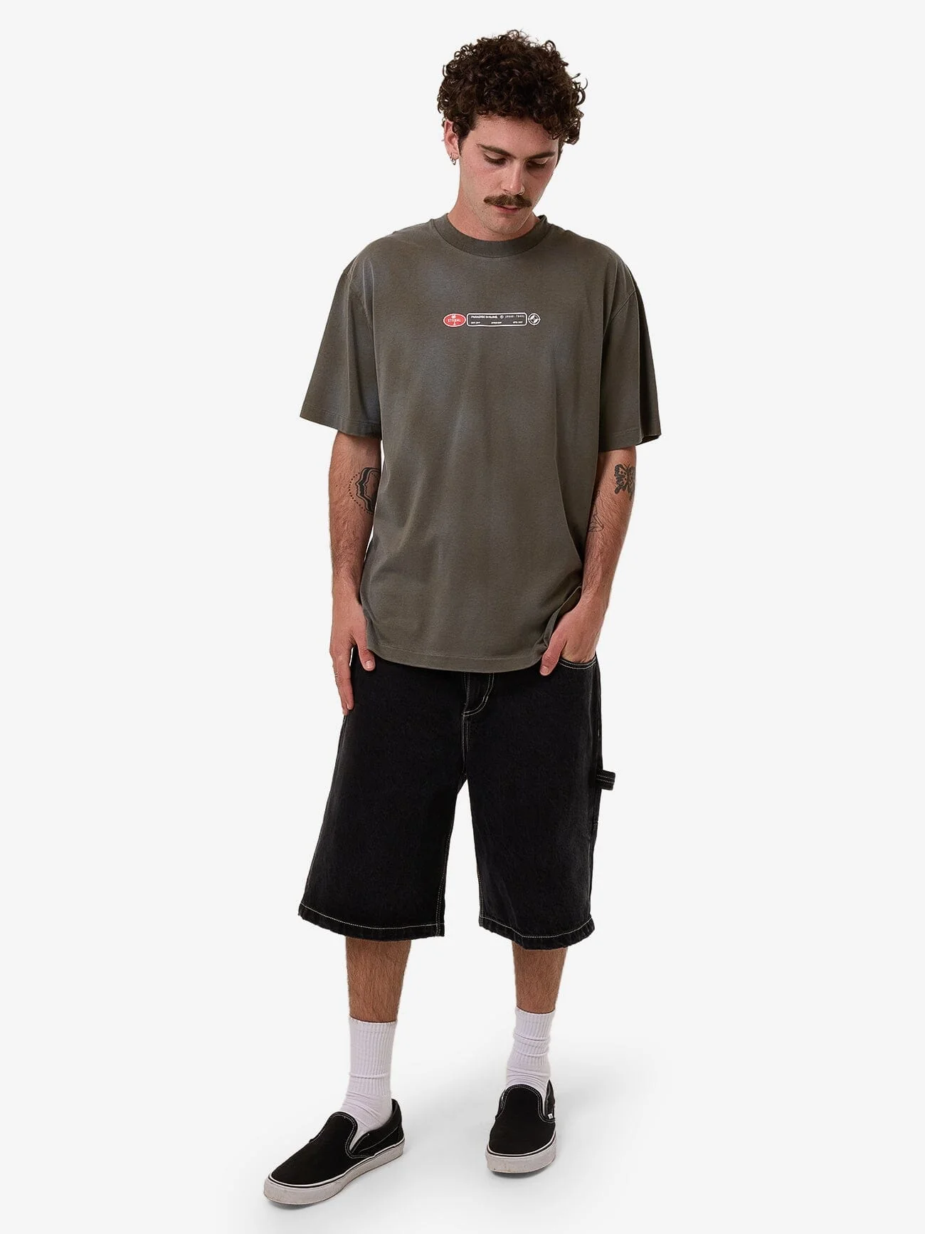 Issued Oversize Fit Tee - Grape Leaf Fade - Image 5