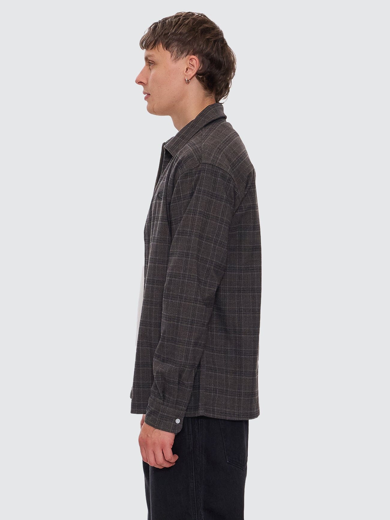 Jacob Long Sleeve Zip Jacket - Black - Image 3