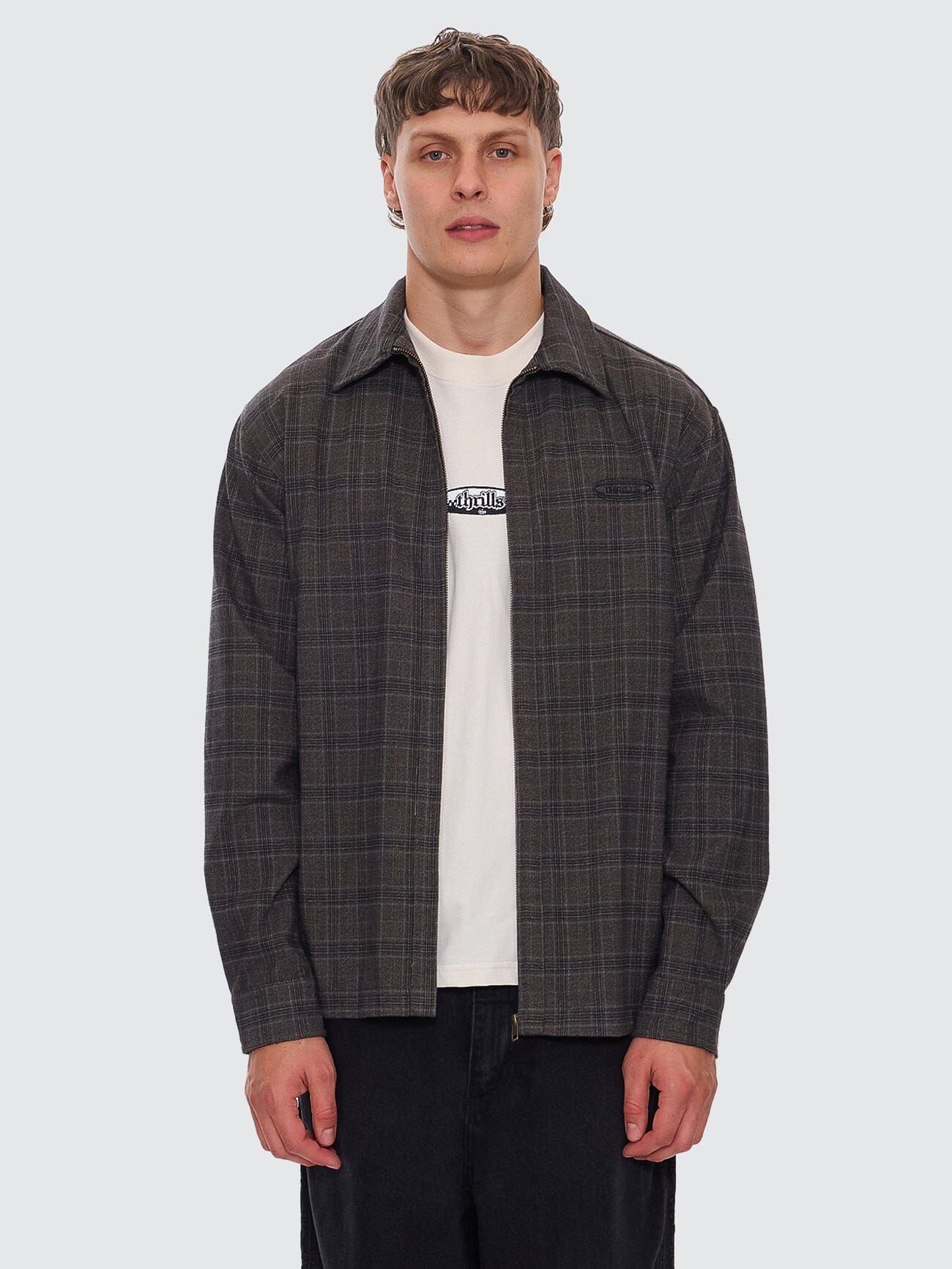 Jacob Long Sleeve Zip Jacket - Black - Image 6