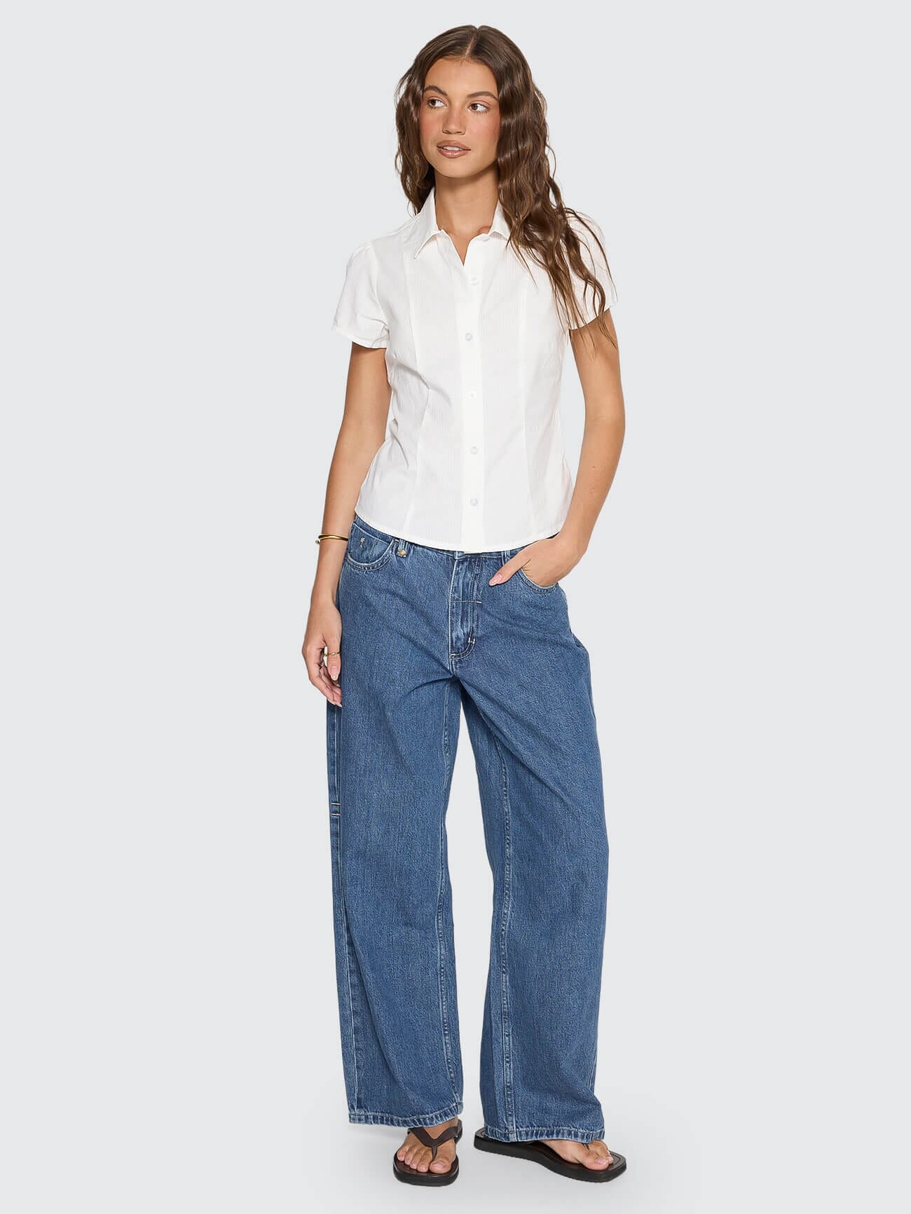 Jenni Short Sleeve Shirt - White - Image 8