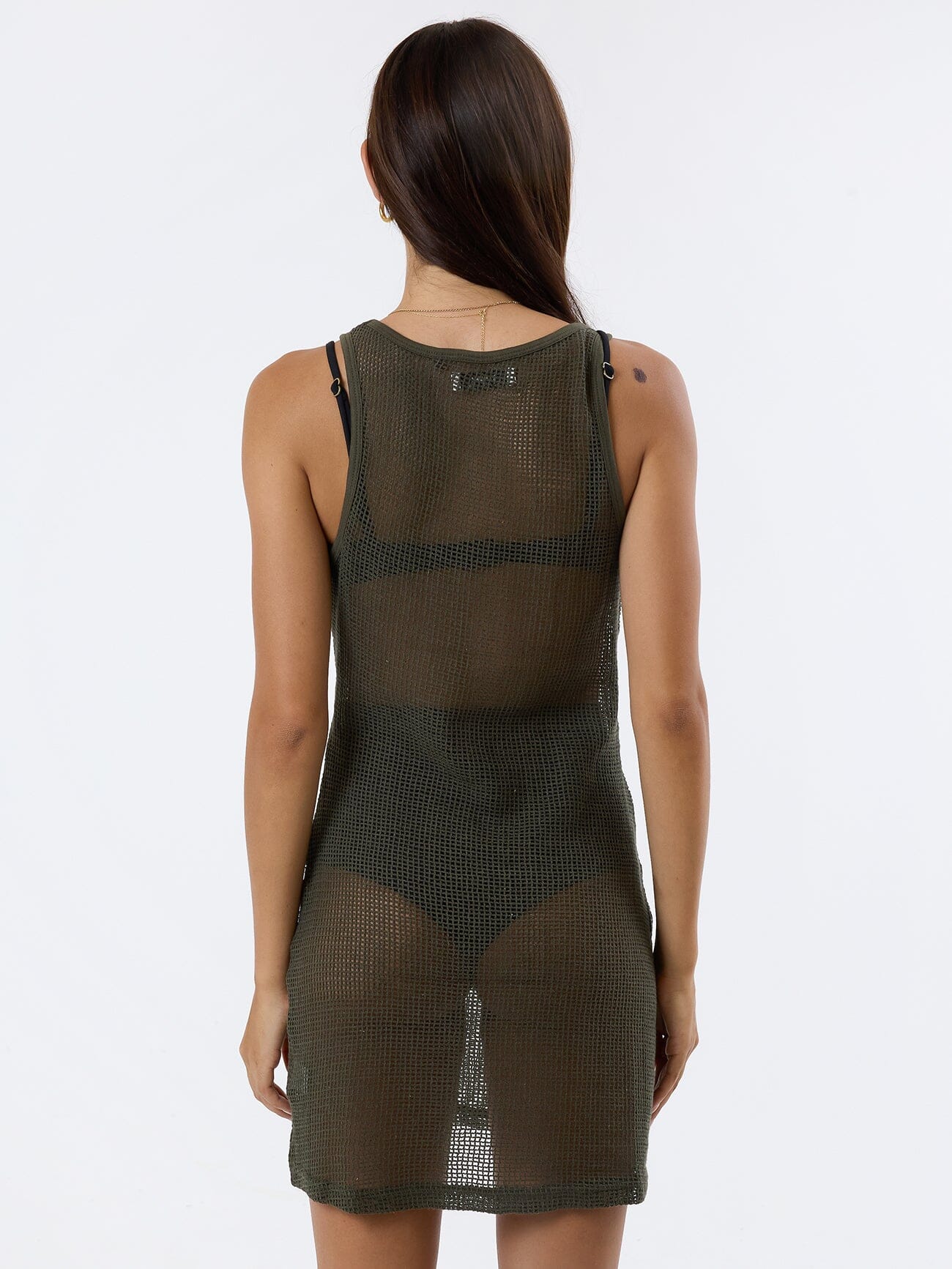 Lattice Mini Dress - Tarmac - Image 2