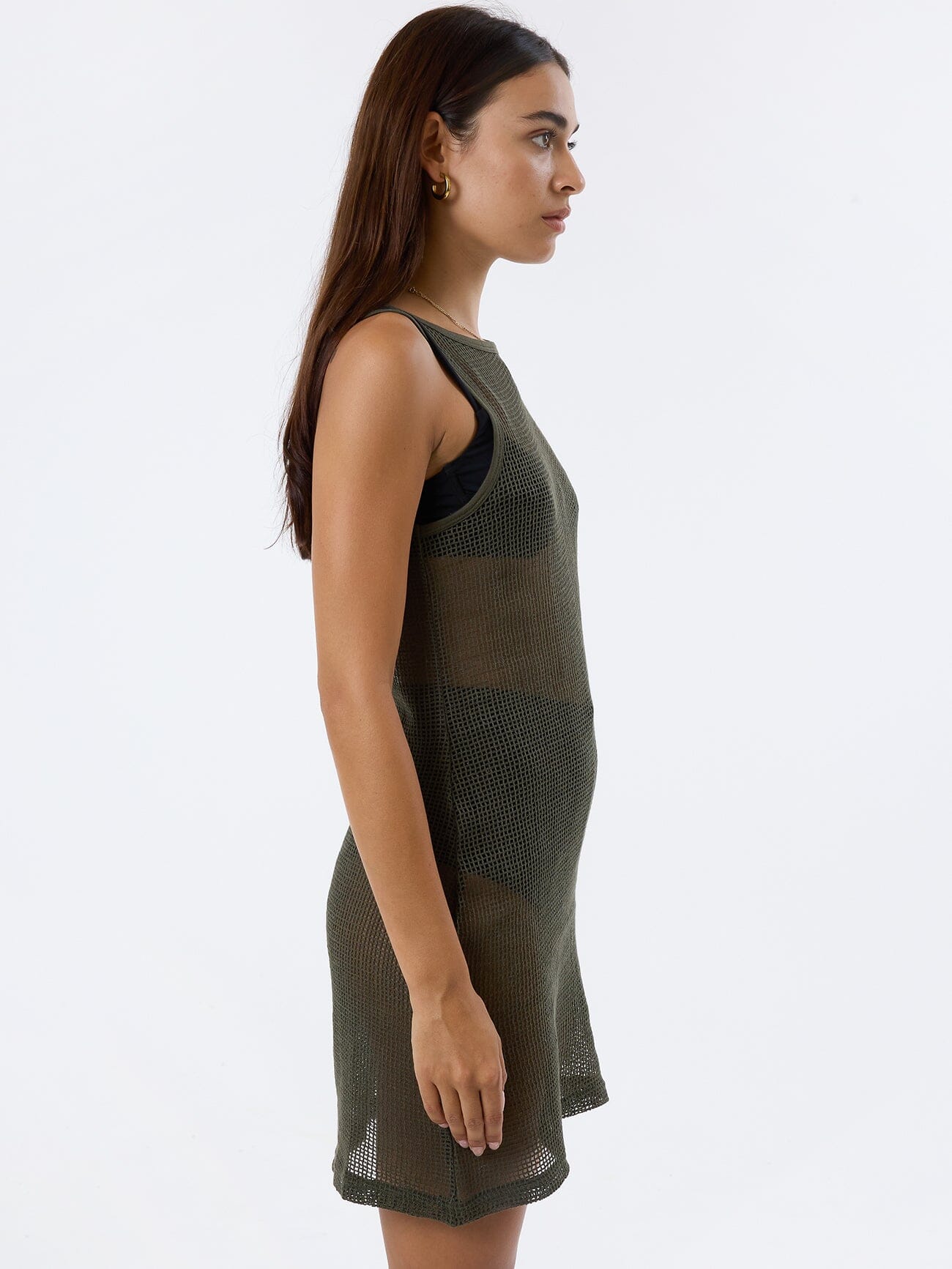 Lattice Mini Dress - Tarmac - Image 4