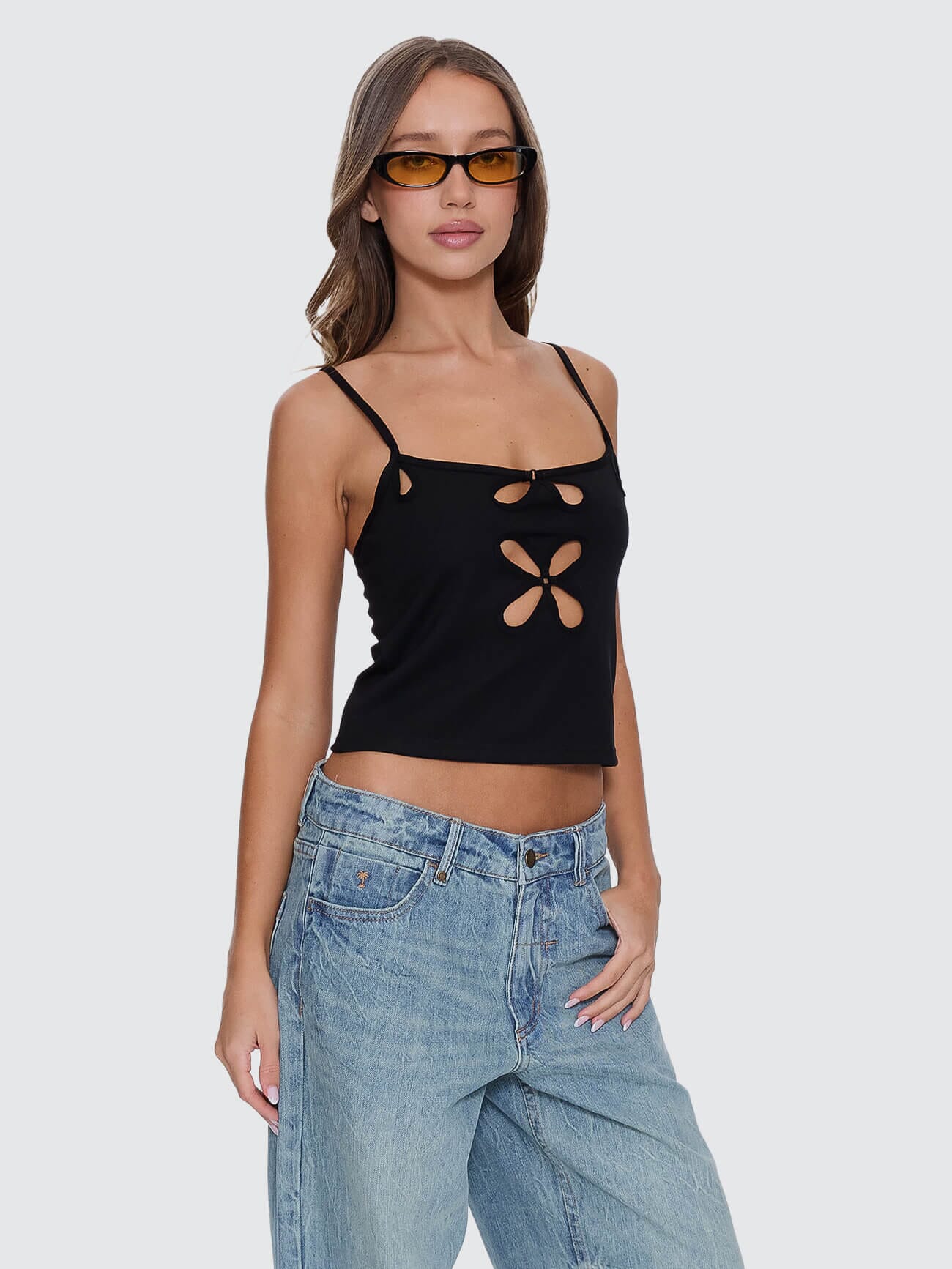 Lela Cut Out Tank - Black - Image 6