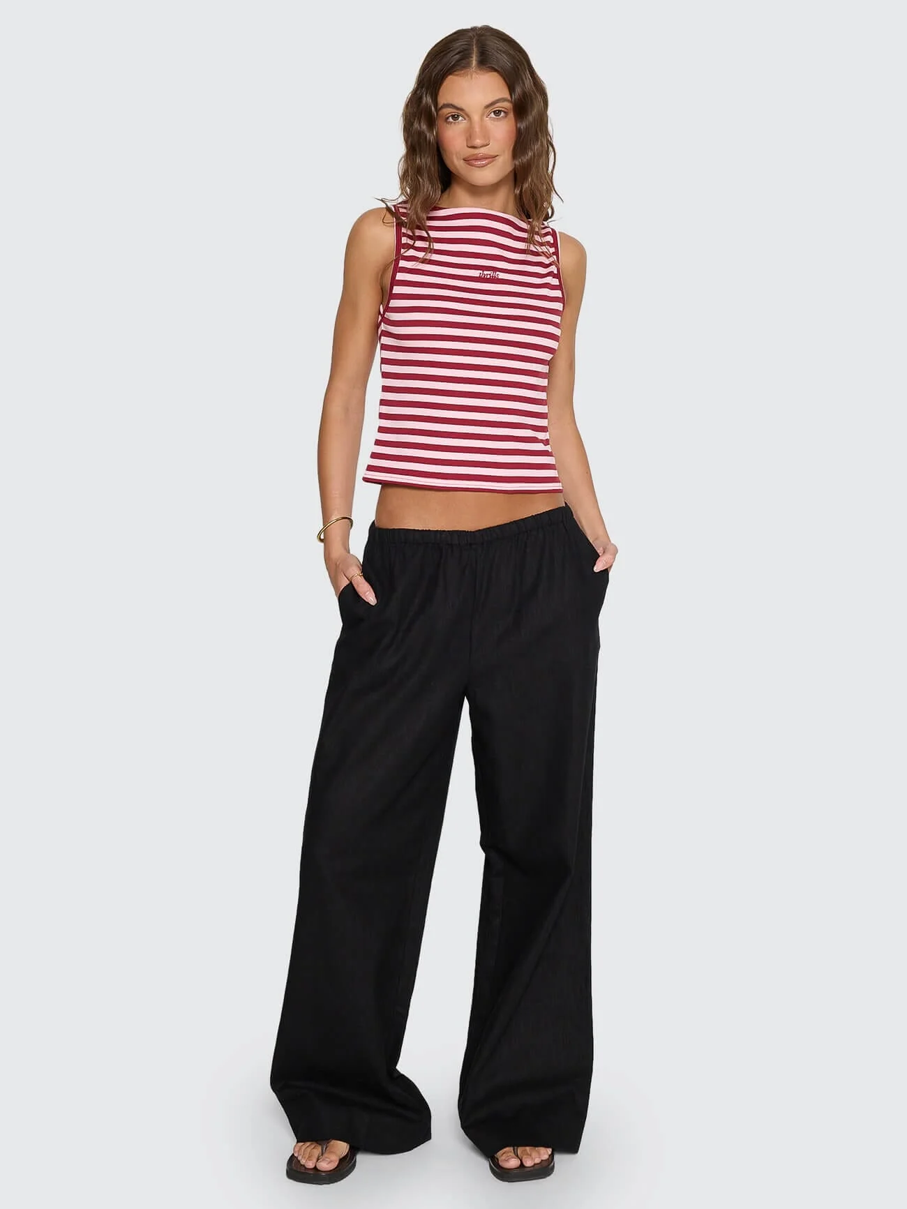 Lettie Elastic Pant - Black - Image 3