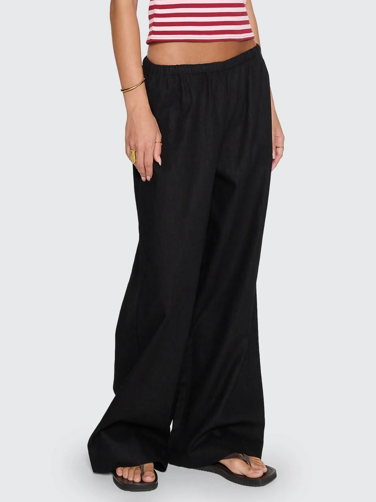 Lettie Elastic Pant - Black - Image 5