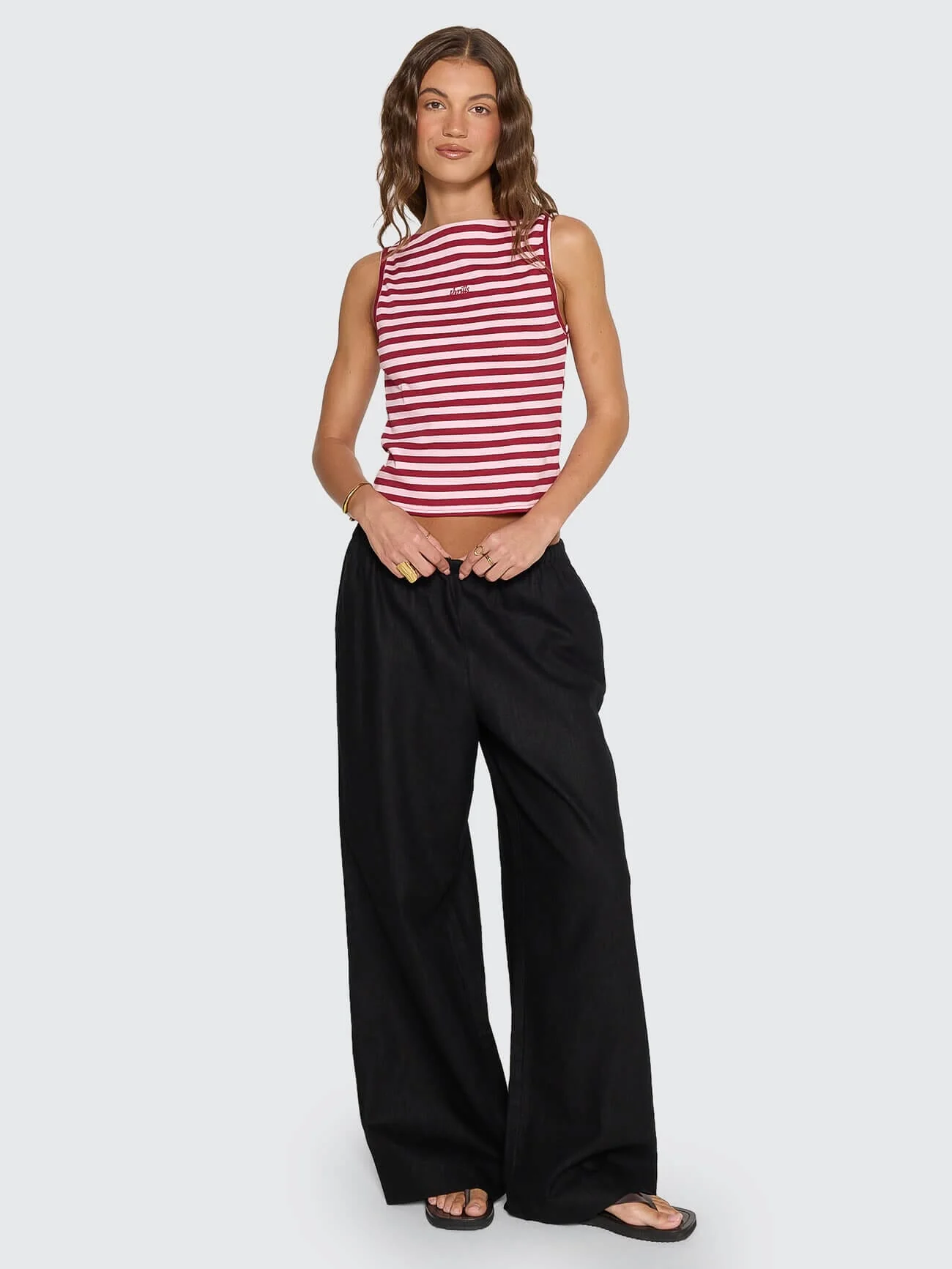 Lettie Elastic Pant - Black - Image 7