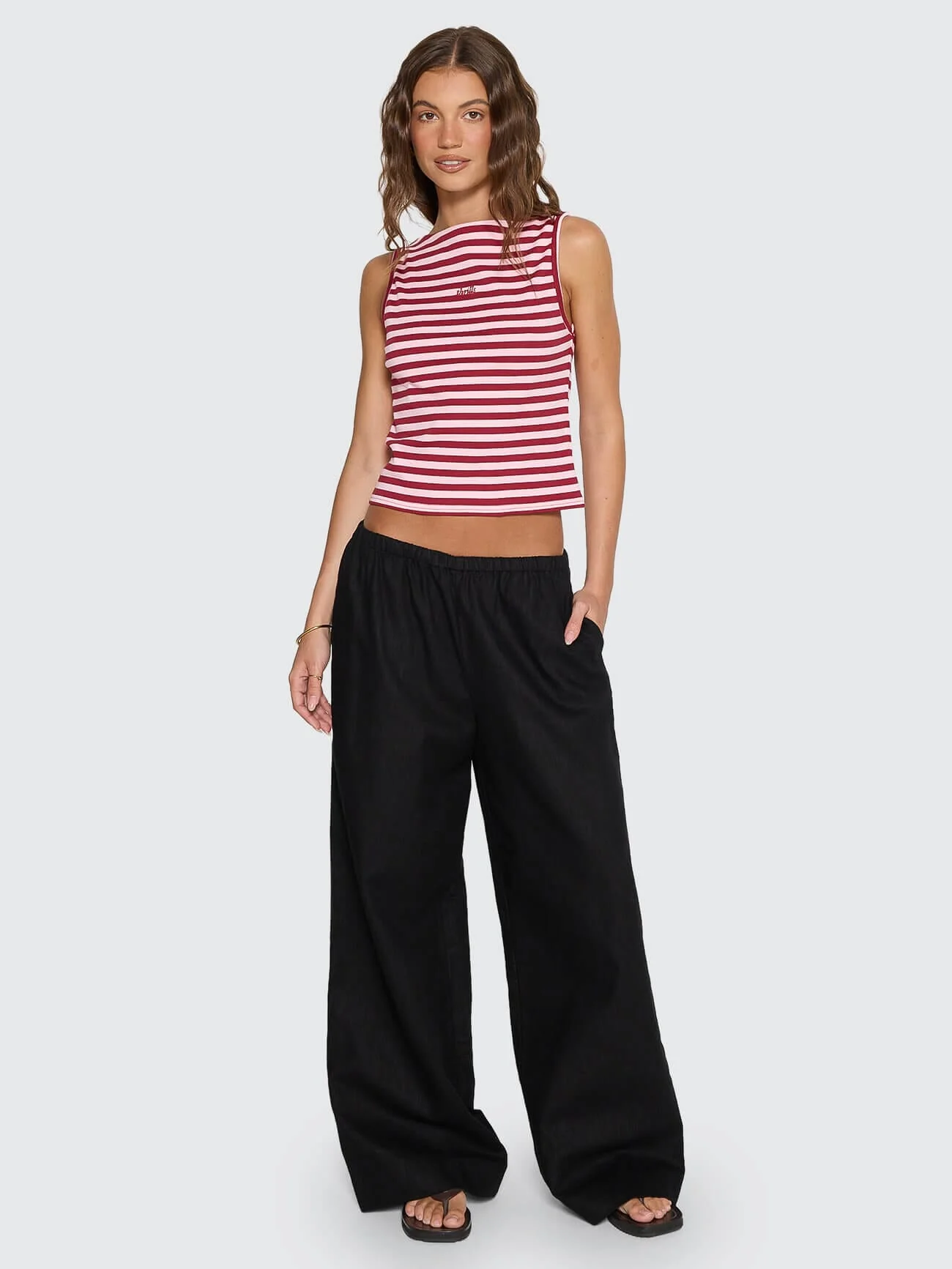 Lettie Elastic Pant - Black - Image 8