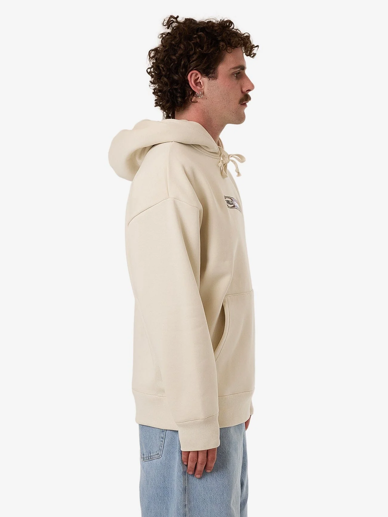 Locked In Slouch Pull On Hood - Heritage White - Image 3