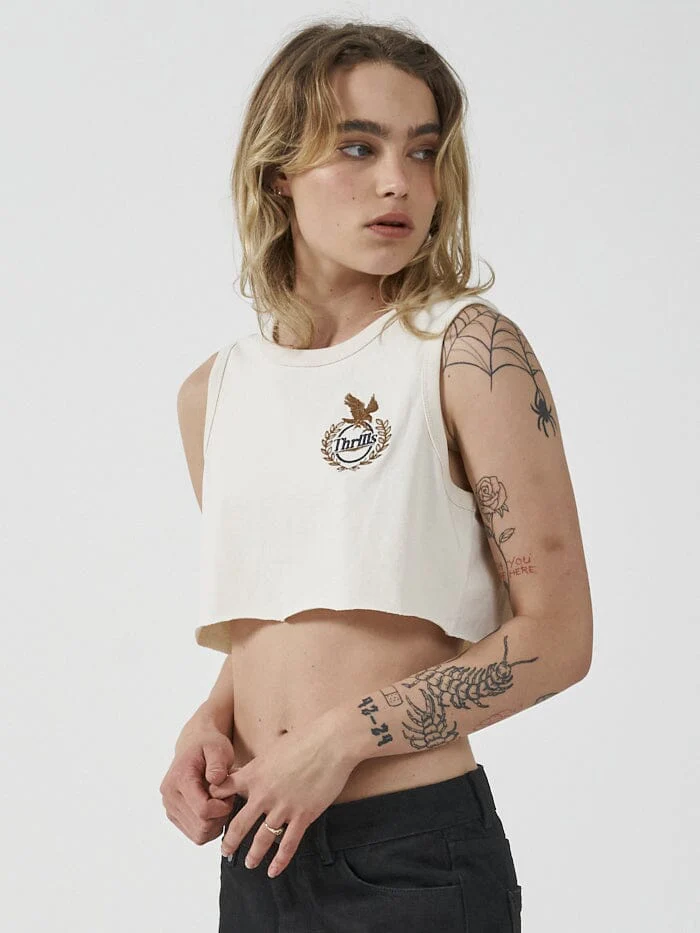 Luxury Super Crop Tank - Unbleached - Image 3