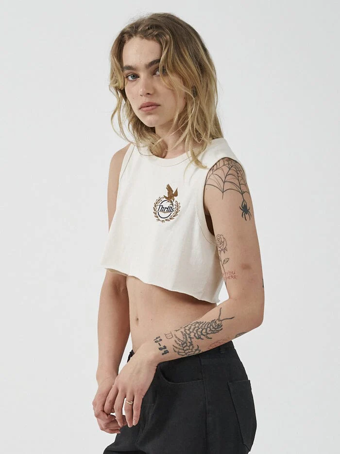 Luxury Super Crop Tank - Unbleached - Image 4