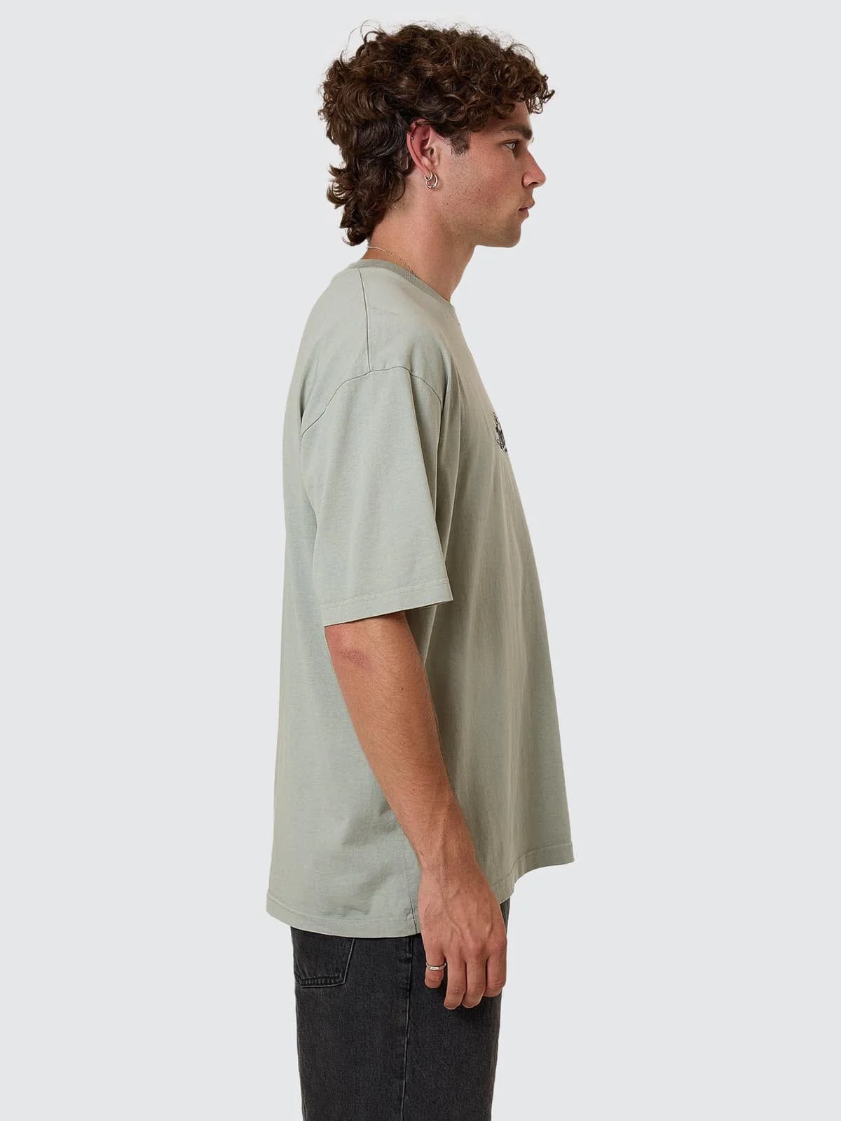 Make A Wish Oversize Fit Tee - Dirty Sage - Image 5