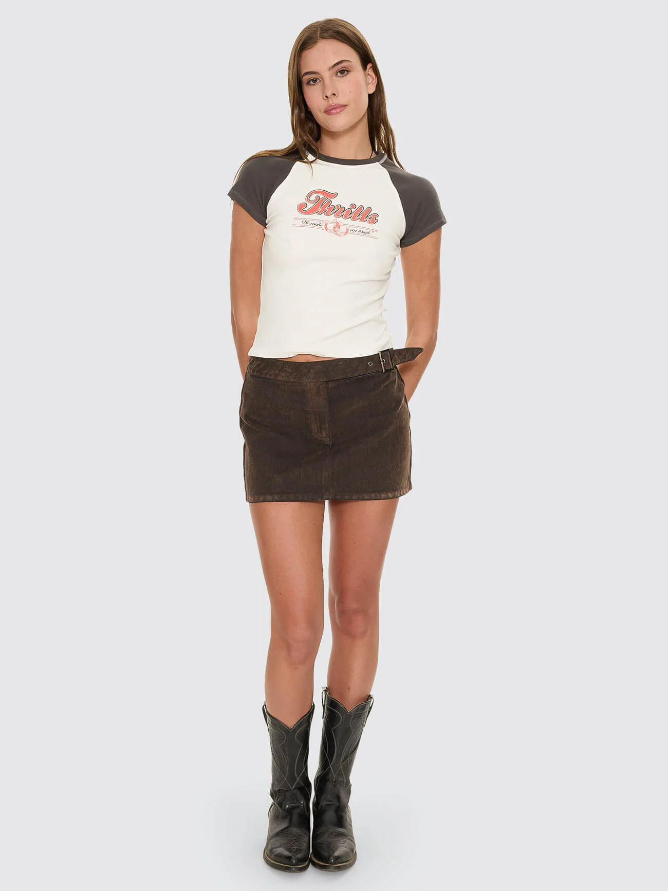 Make Em Tough Raglan Club Tee - Dirty White - Image 5