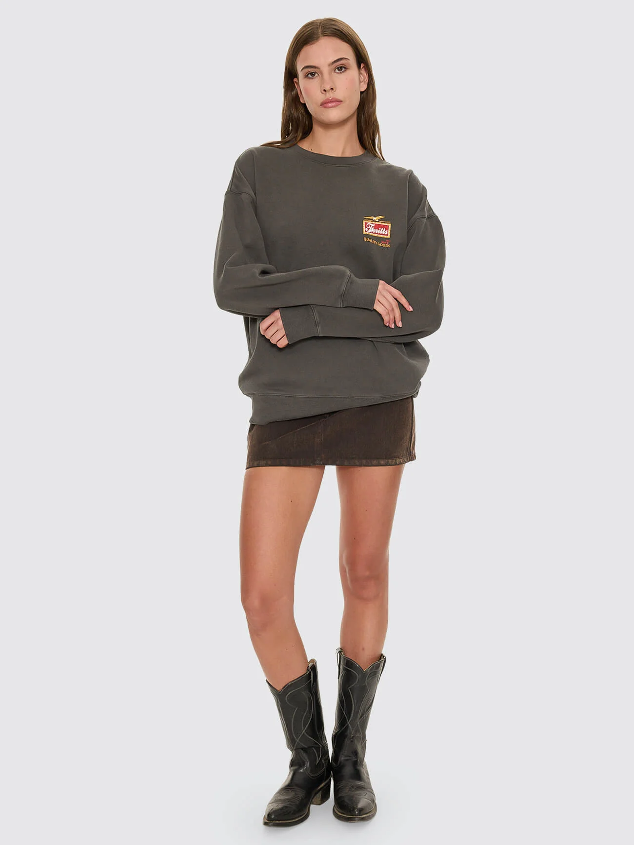 Make Em Tough Slouch Crew - Merch Black - Image 7