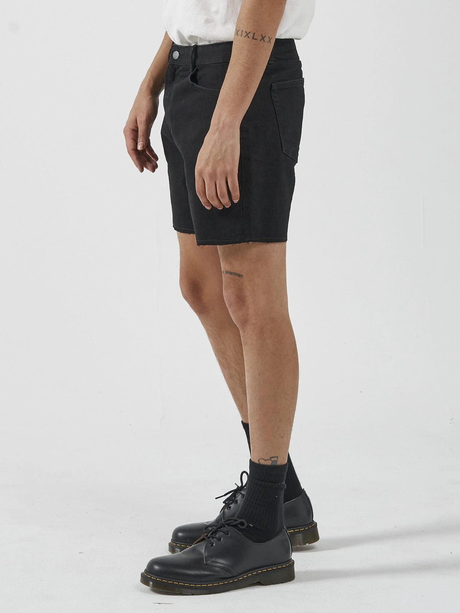 Mandude Denim Short - Black Rinse - Image 3