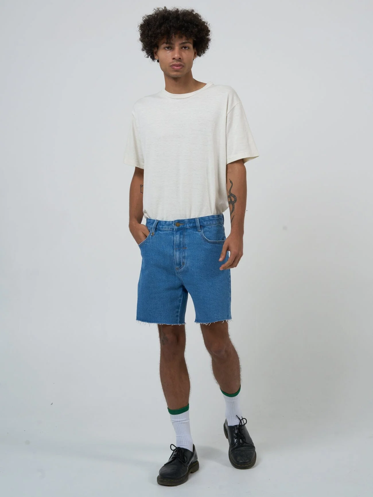 Mandude Denim Short - Peel Blue - Image 5