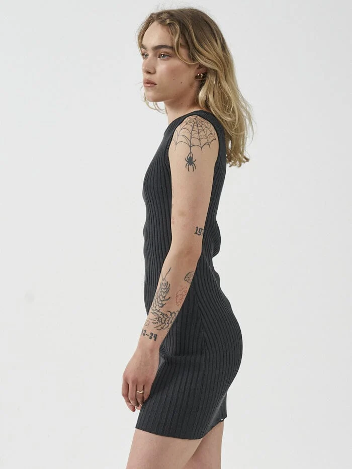 Maya Knit Dress - Black - Image 3