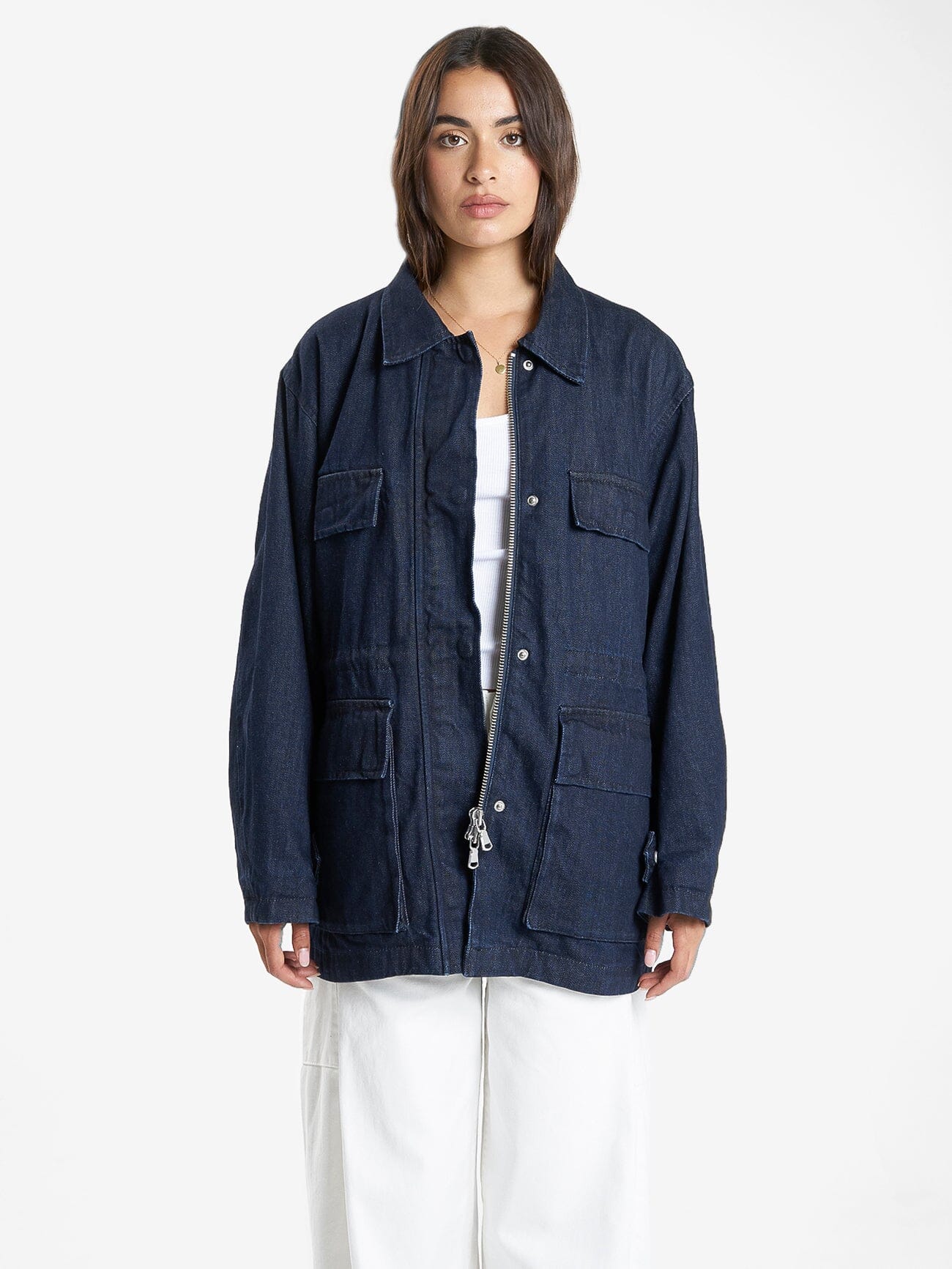 Meg Jacket - Raw Indigo - Image 2