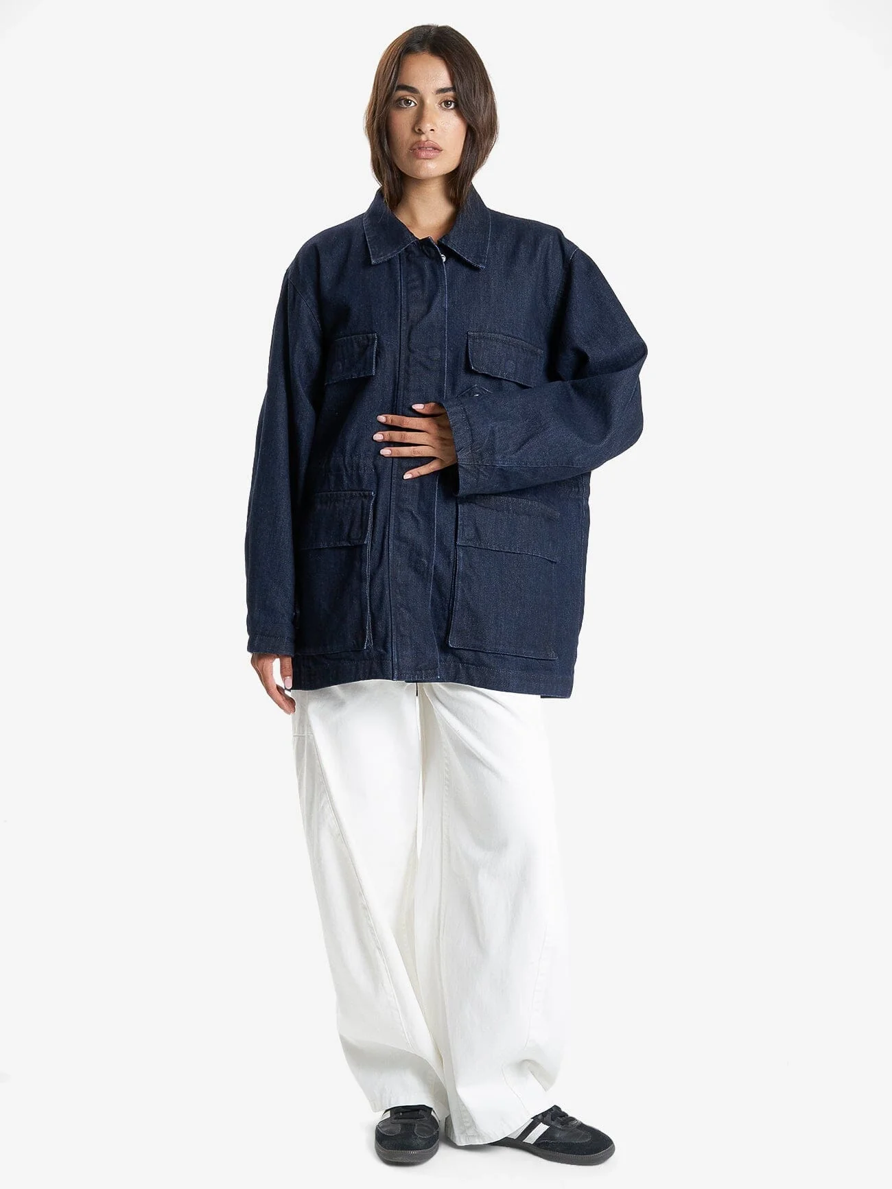 Meg Jacket - Raw Indigo - Image 7