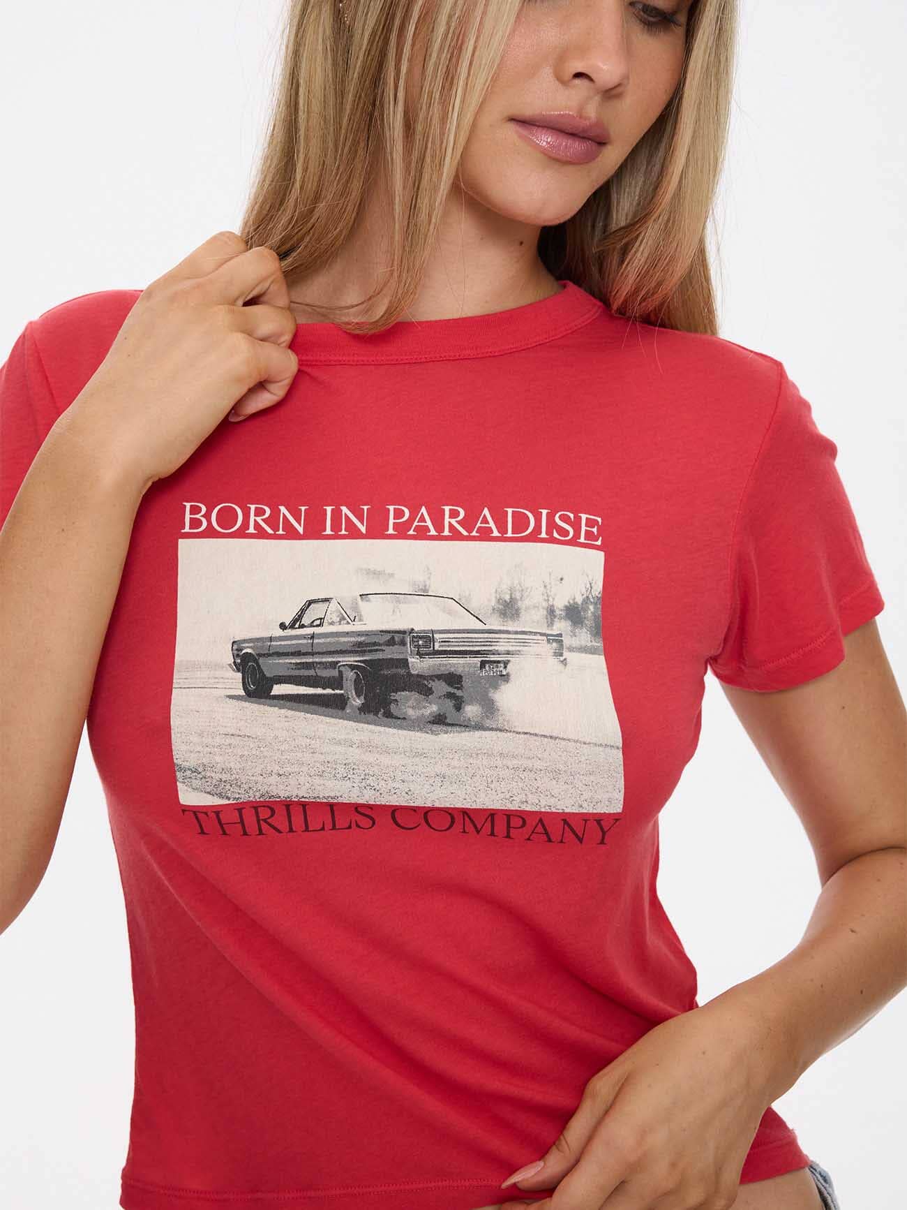 Metal And Dust Boy Tee - Flame Red - Image 2