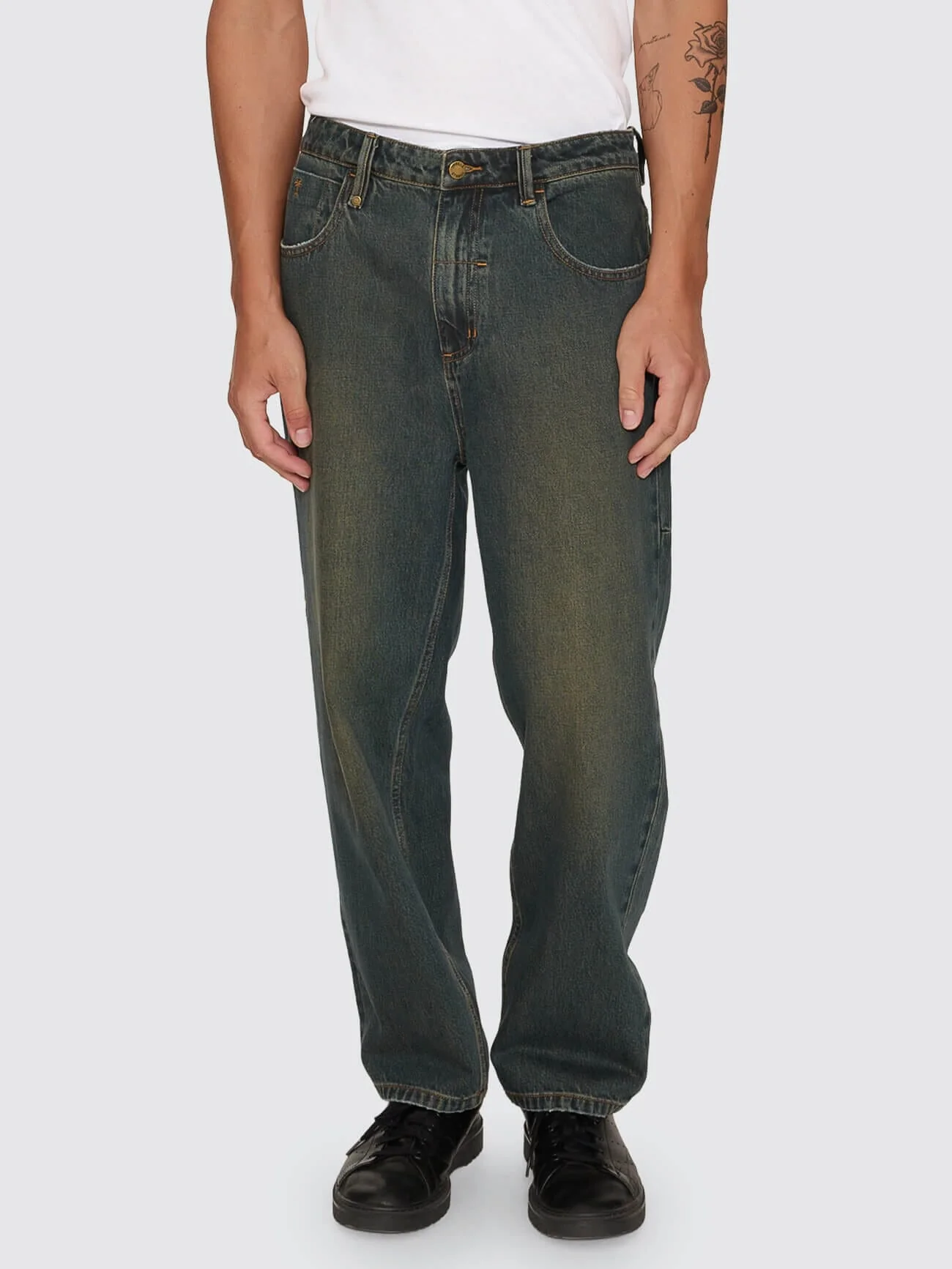 Mid Slacker Relaxed Denim Jean - Dirty Garage