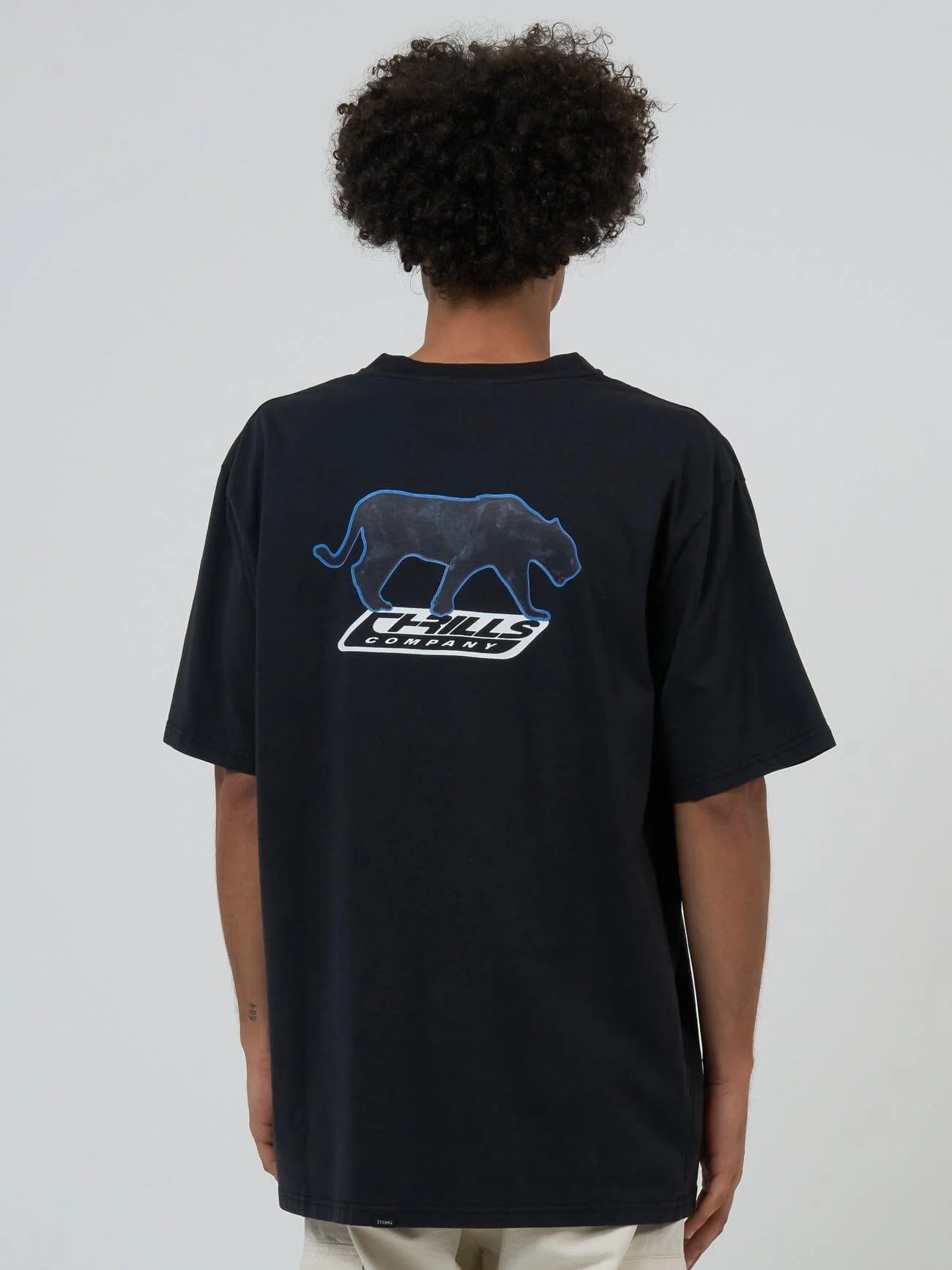 Midnight Runner Oversize Fit Tee - Washed Black - Image 2
