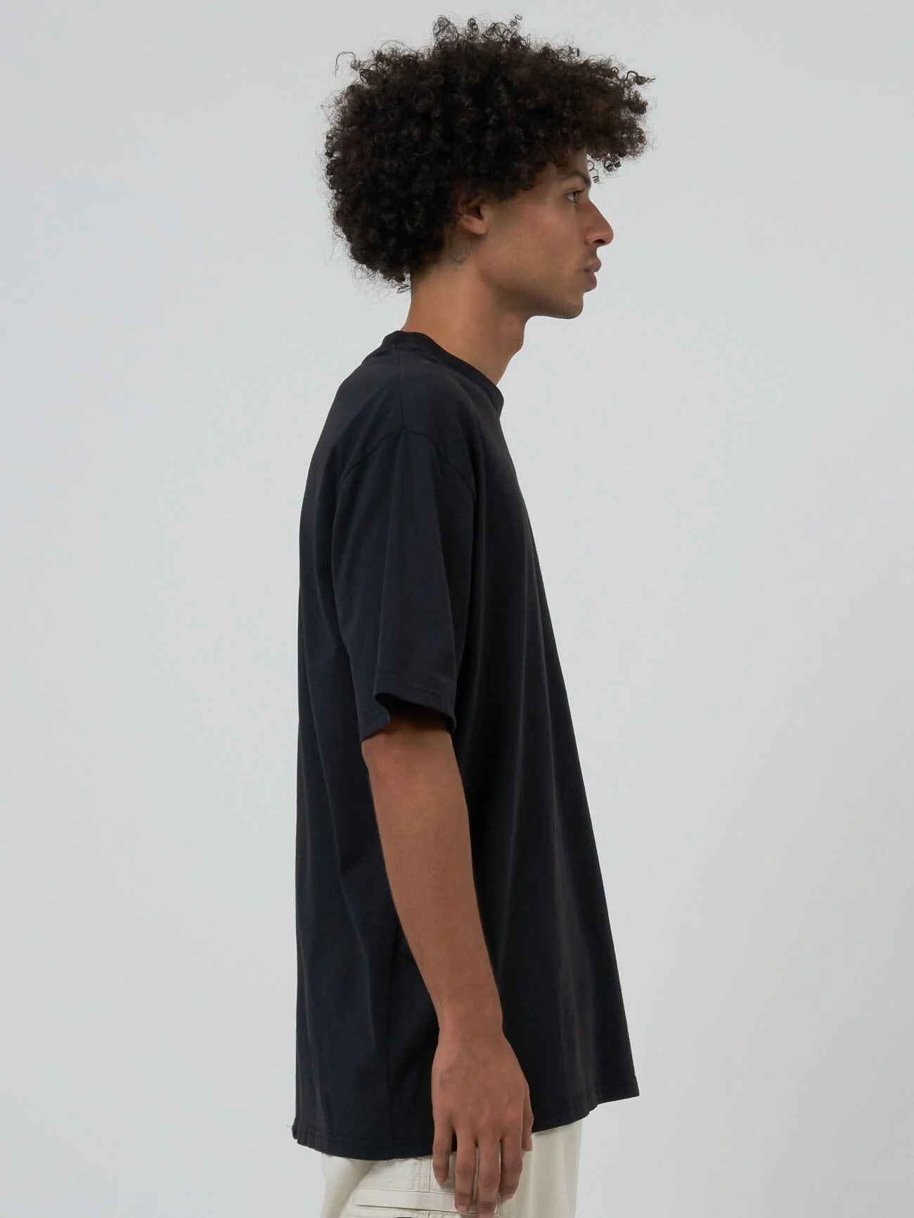 Midnight Runner Oversize Fit Tee - Washed Black - Image 3