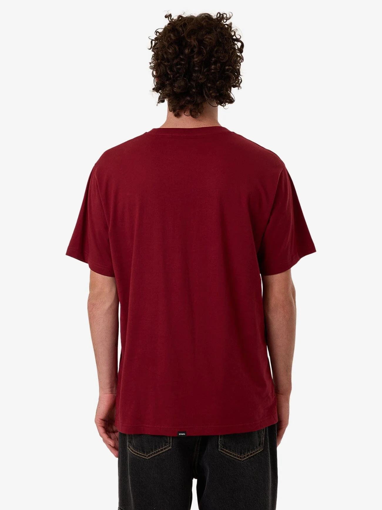Minimal Thrills Merch Fit Tee - Cabernet - Image 4