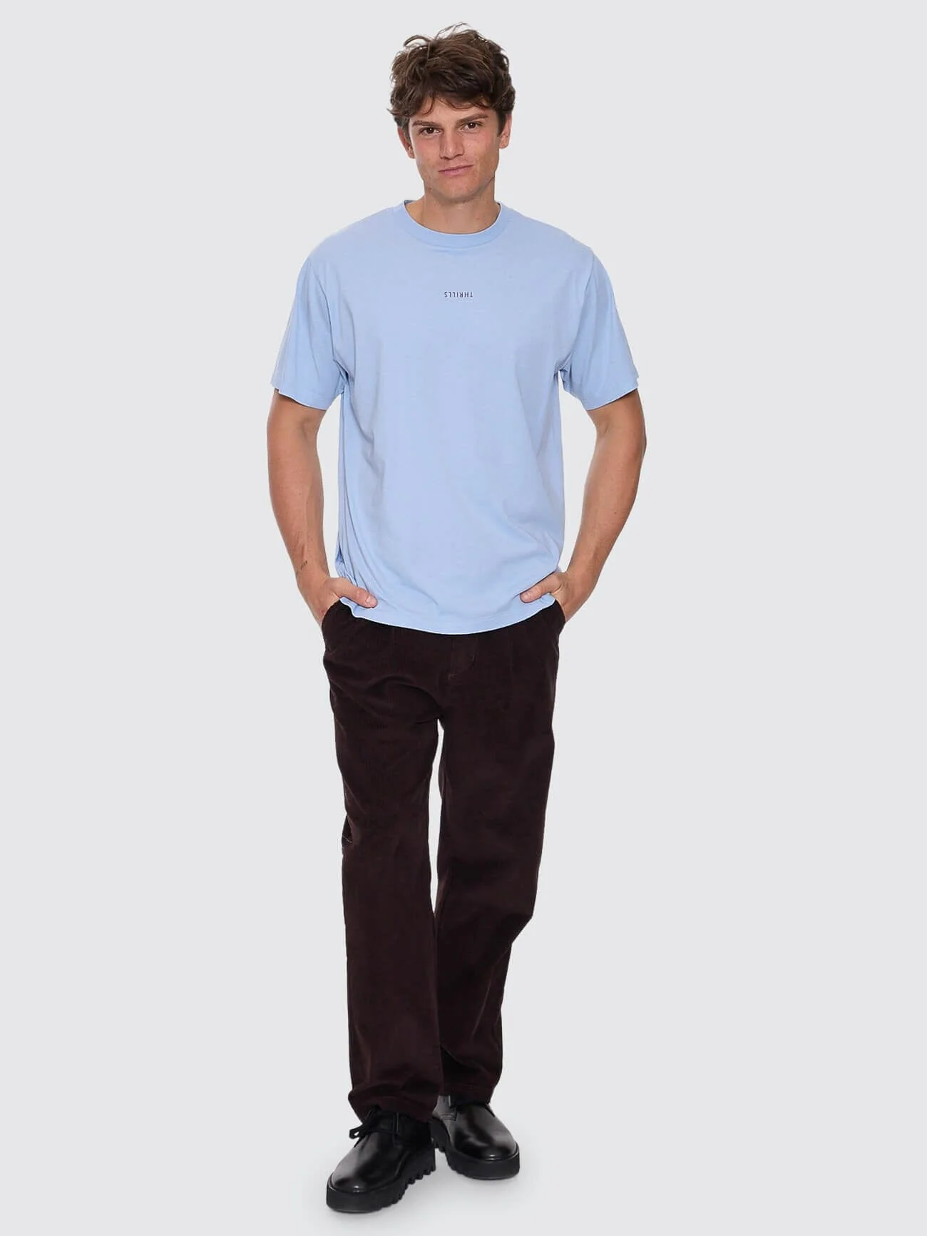 Minimal Thrills Merch Fit Tee - Placid Blue - Image 3