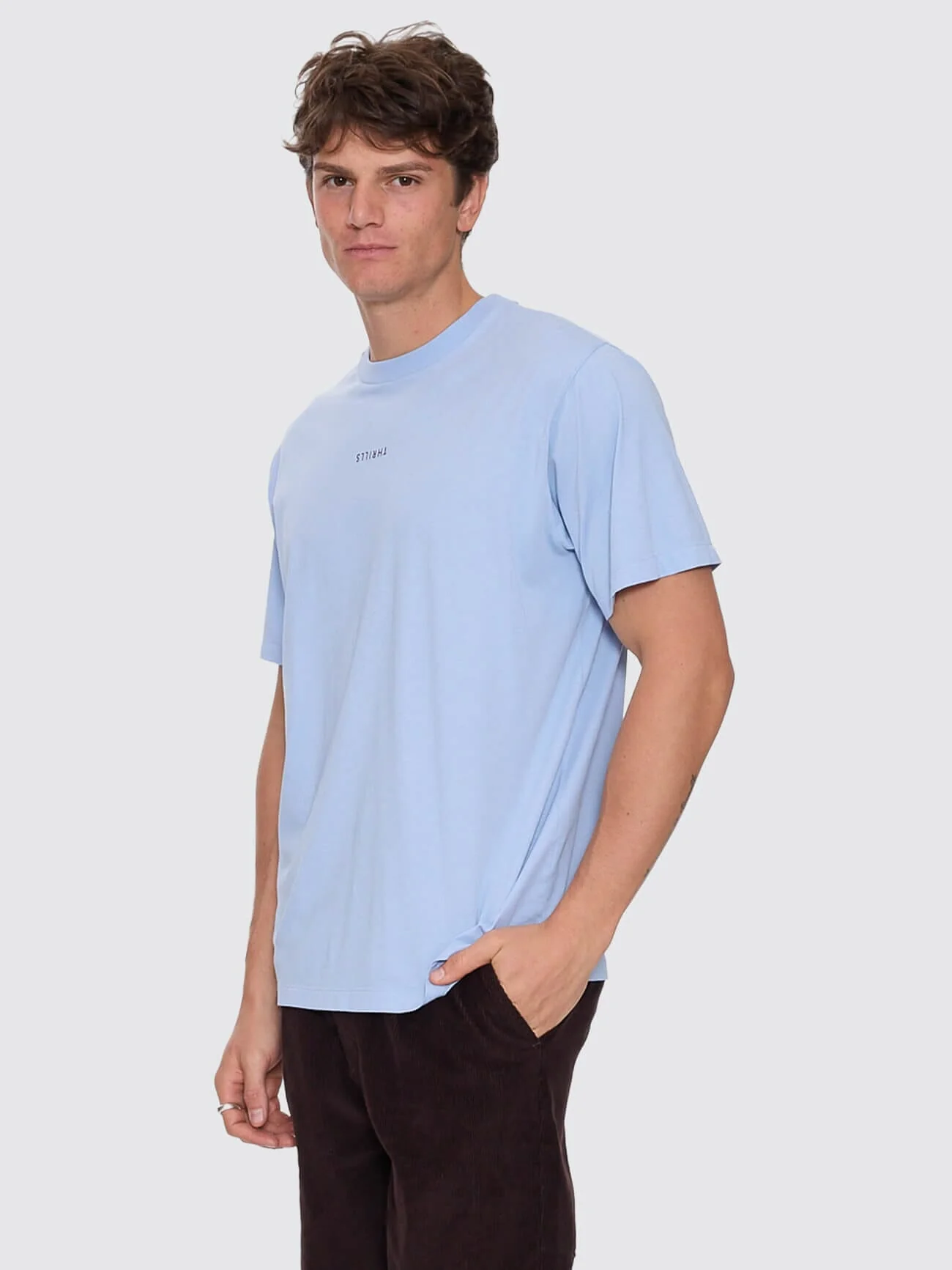 Minimal Thrills Merch Fit Tee - Placid Blue - Image 4