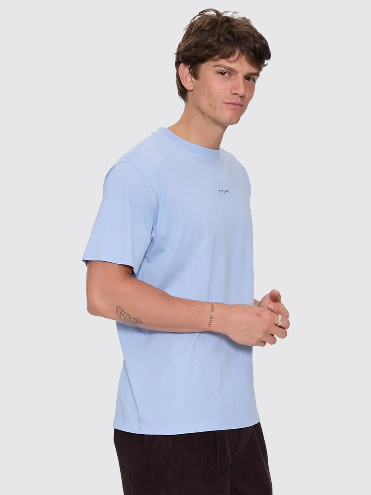 Minimal Thrills Merch Fit Tee - Placid Blue - Image 6