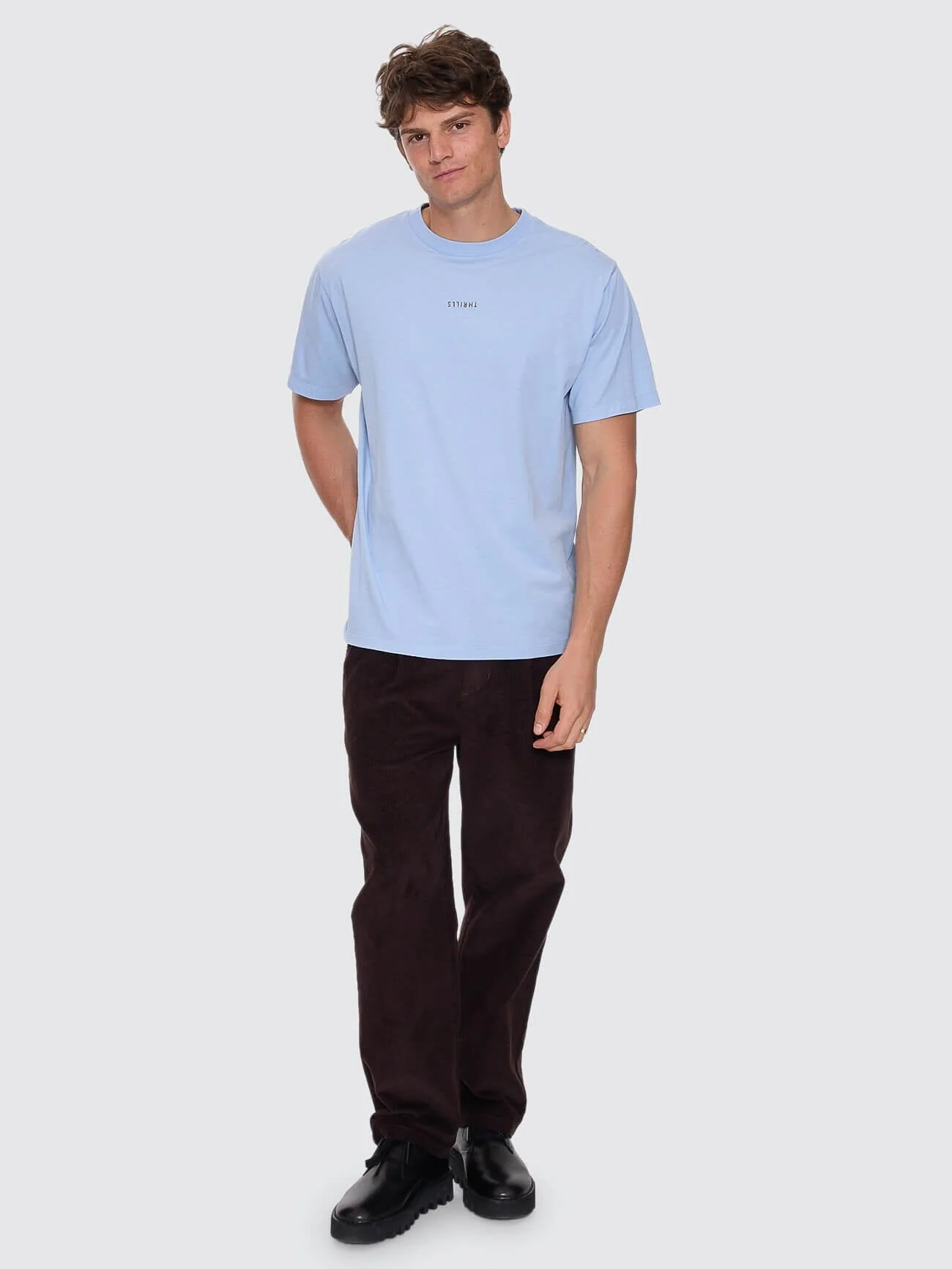 Minimal Thrills Merch Fit Tee - Placid Blue - Image 7