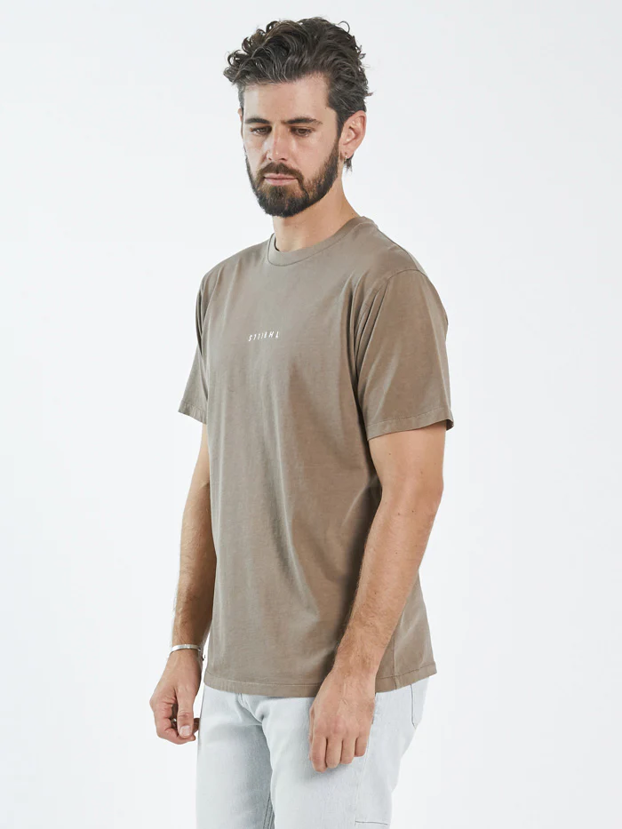 Minimal Thrills Merch Fit Tee - Walnut - Image 3