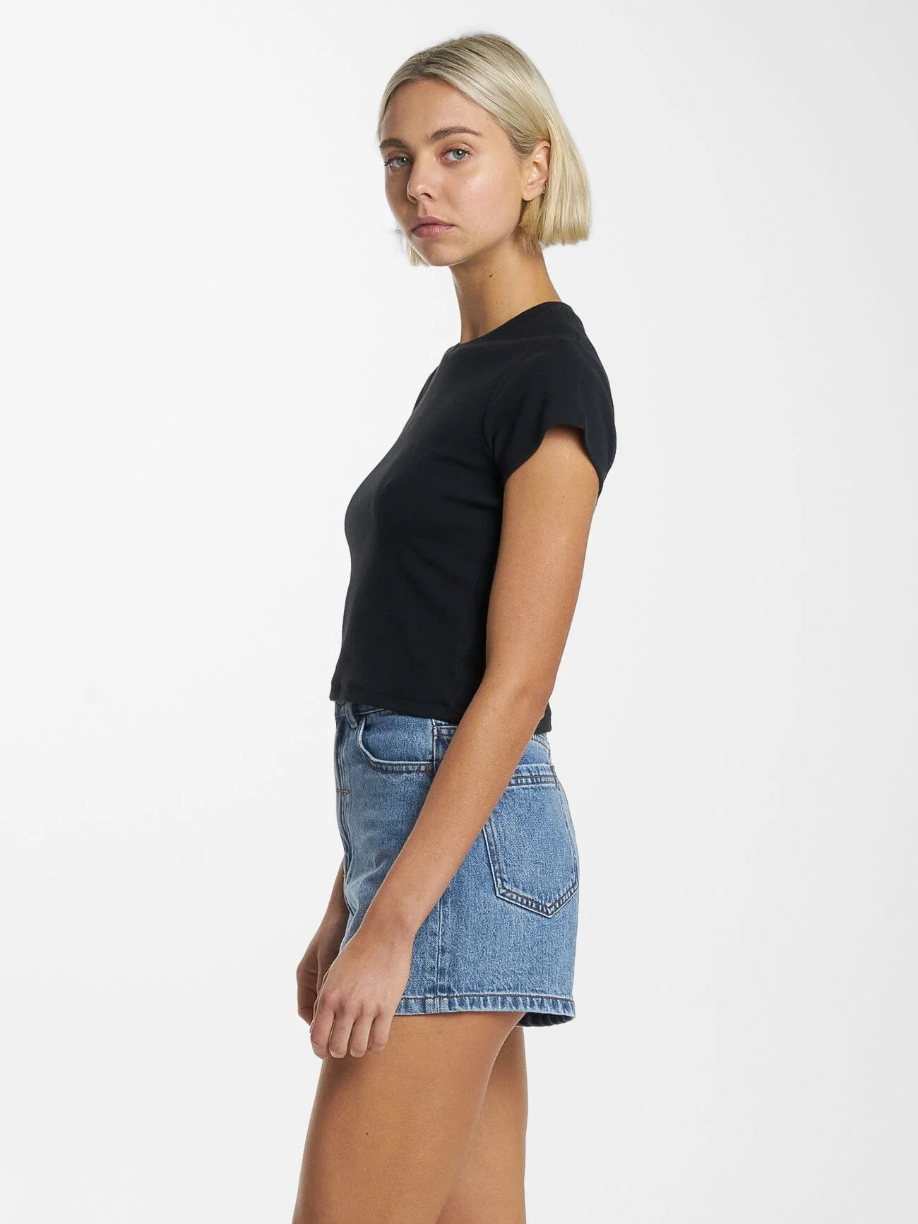 Minimal Thrills Mini Tee - Black - Image 3