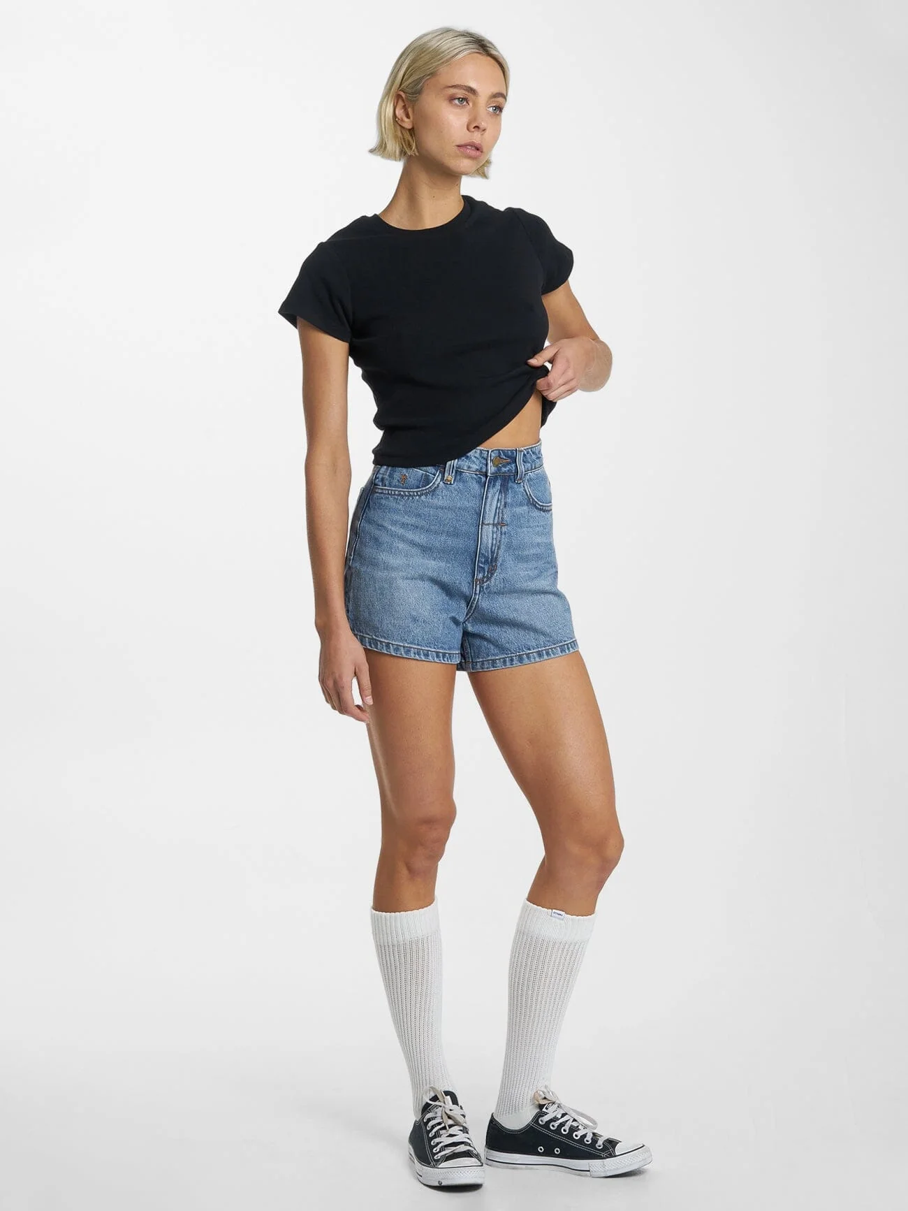 Minimal Thrills Mini Tee - Black - Image 5