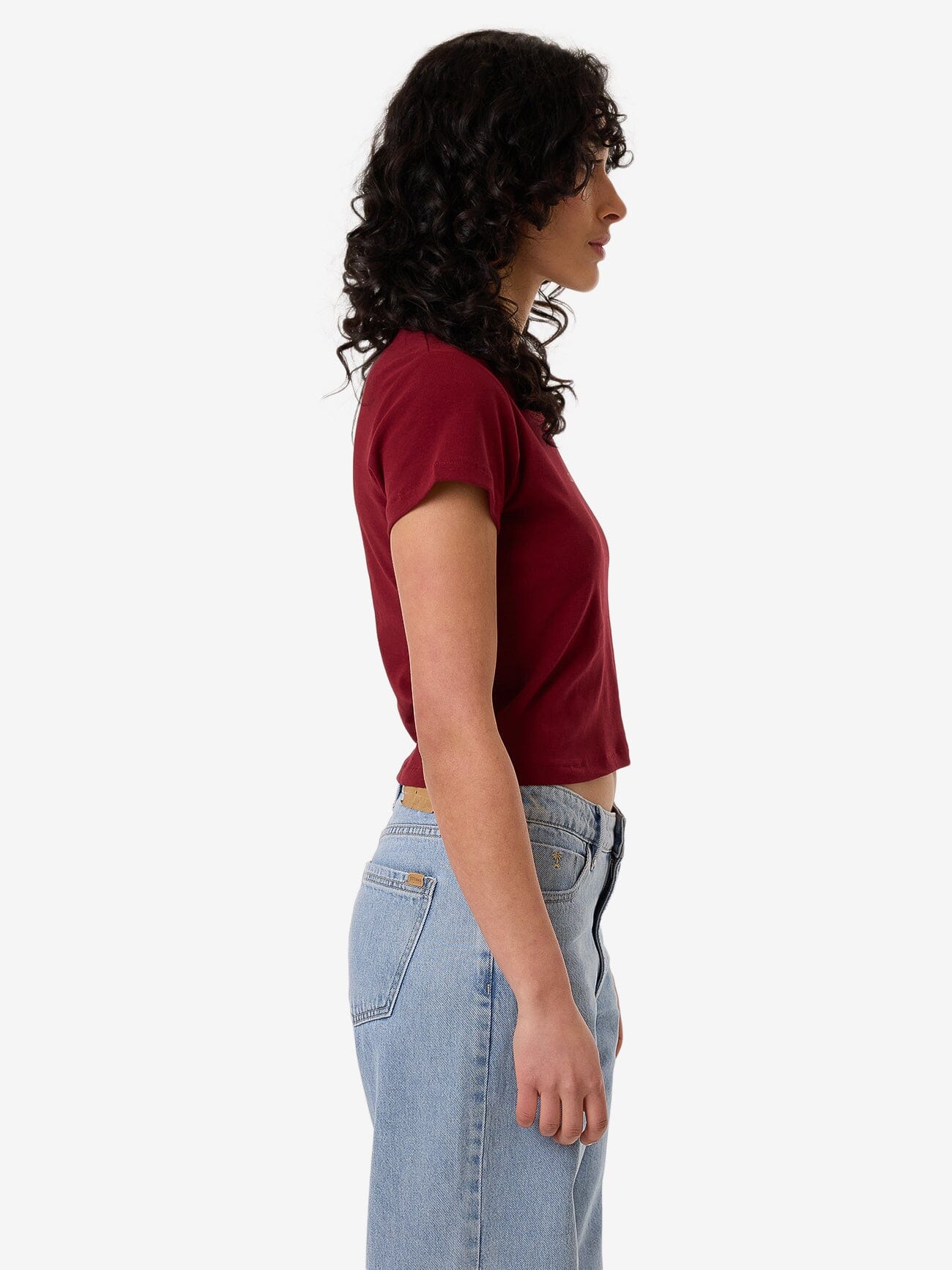 Minimal Thrills Mini Tee - Cabernet - Image 3