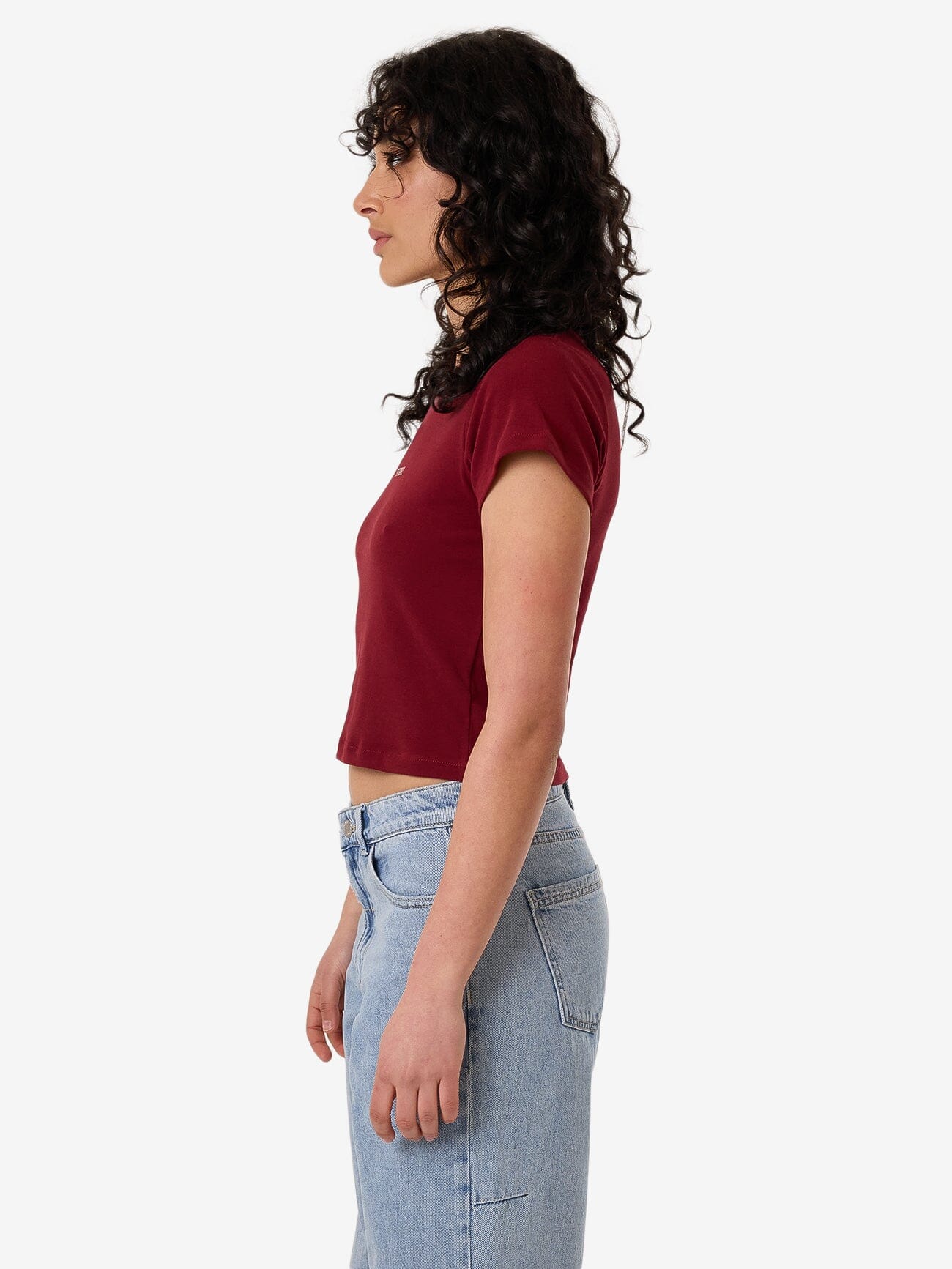 Minimal Thrills Mini Tee - Cabernet - Image 4
