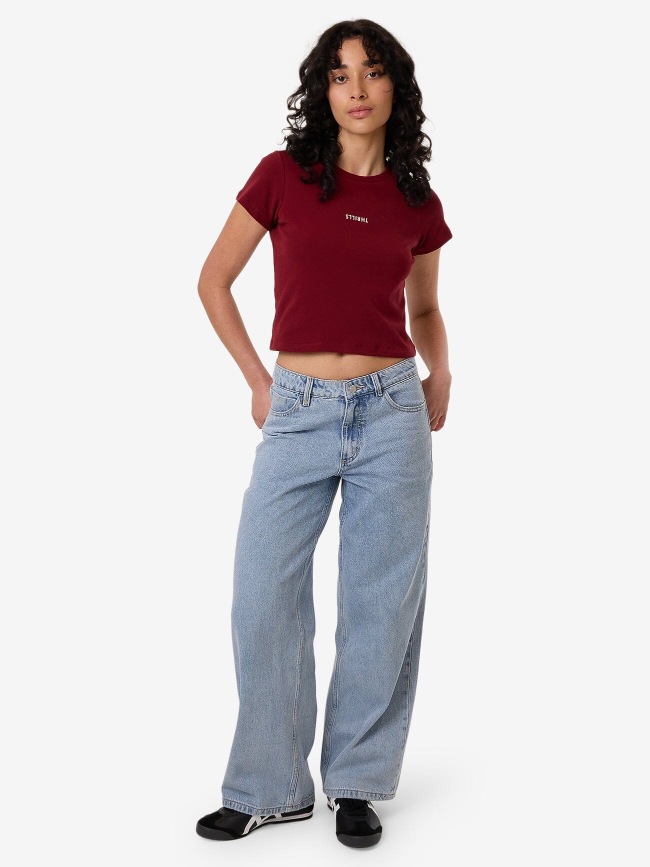 Minimal Thrills Mini Tee - Cabernet - Image 5