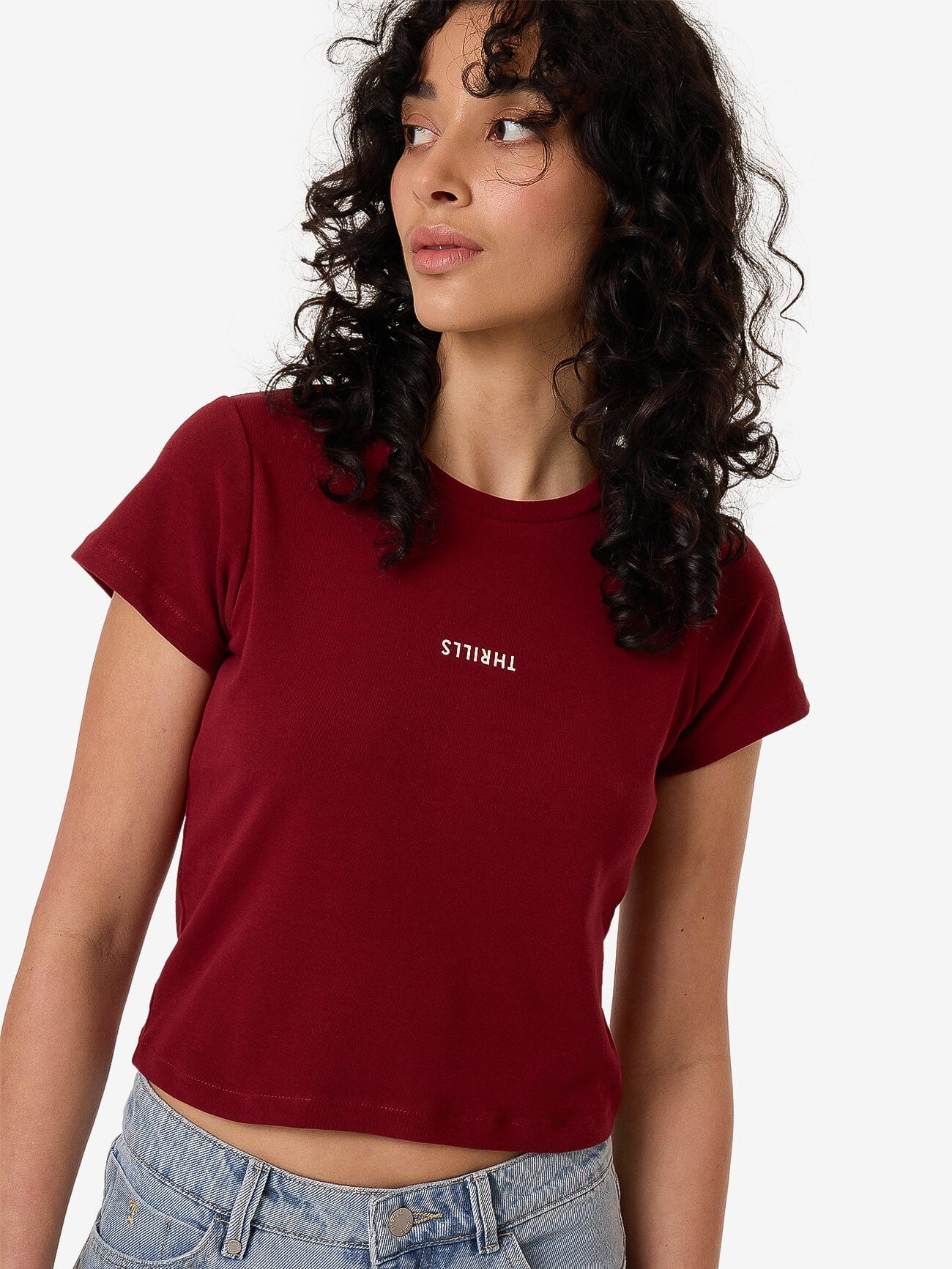 Minimal Thrills Mini Tee - Cabernet - Image 6