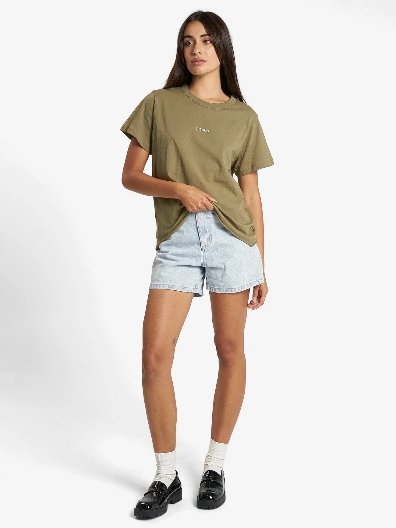 Minimal Thrills Relaxed Tee - Aloe - Image 5