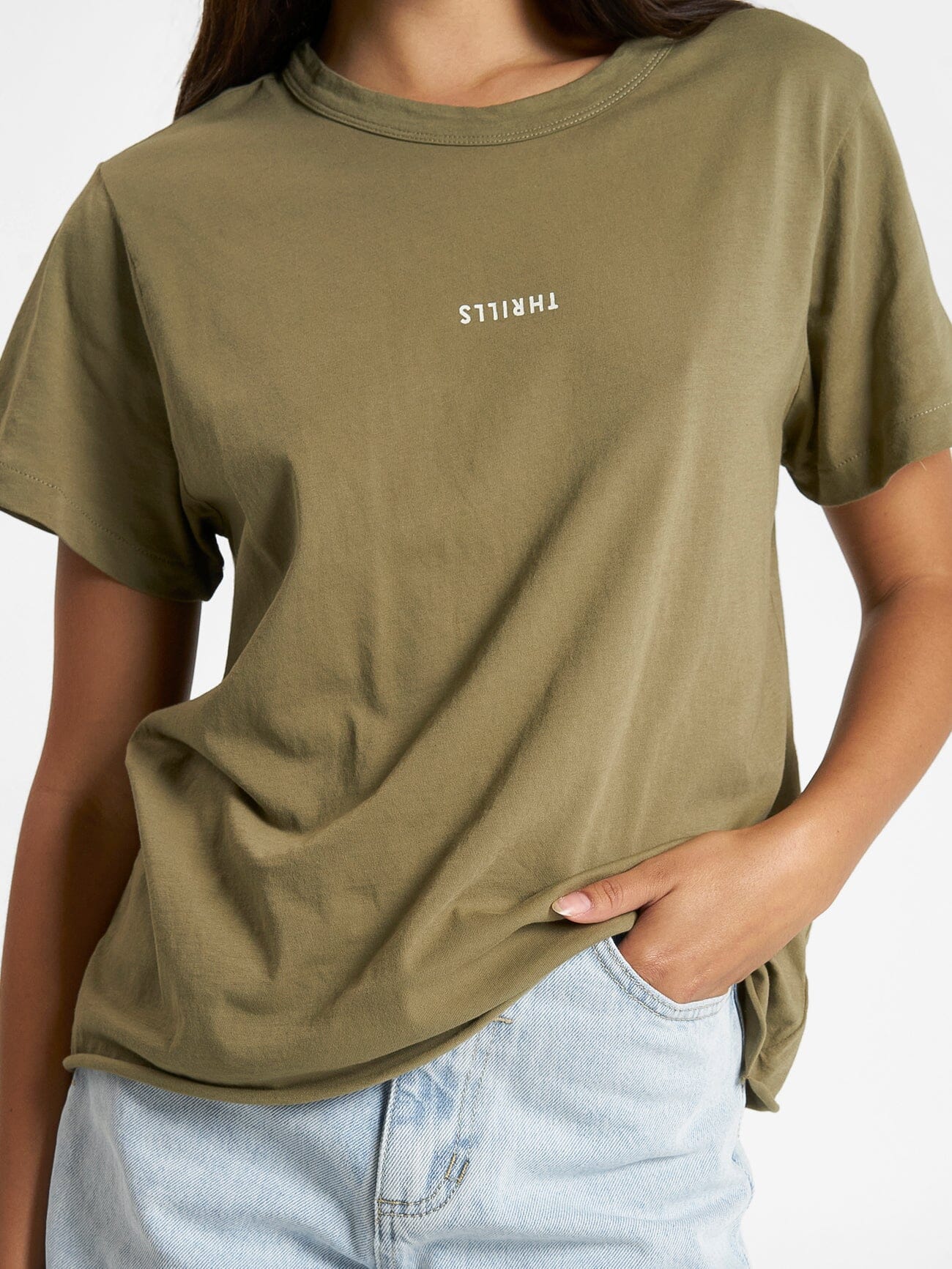 Minimal Thrills Relaxed Tee - Aloe - Image 6