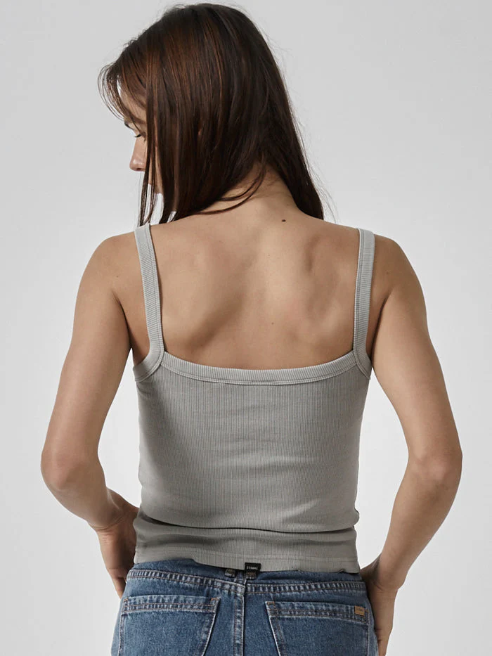 Minimal Thrills Rib Singlet - Fog - Image 2