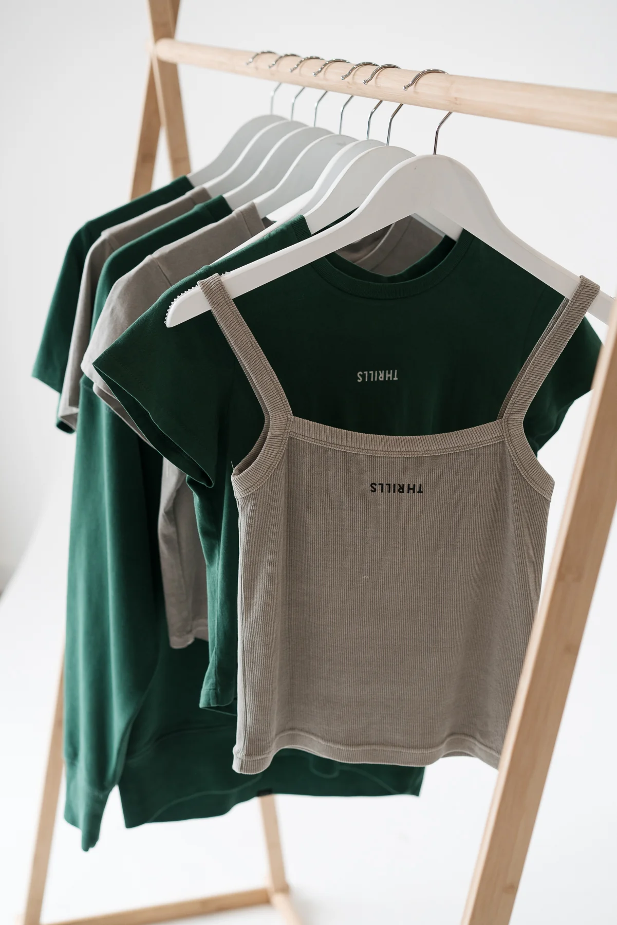 Minimal Thrills Rib Singlet - Fog - Image 5